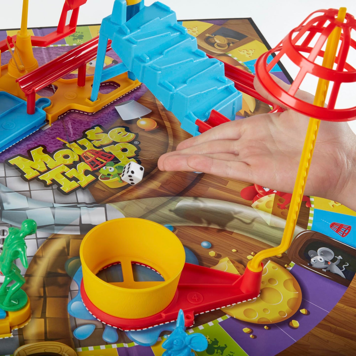 Hasbro Gaming Juego de Mesa con Trampa para Ratones para niños de 6 años en adelante, Juego clásico para 2 a 4 Jugadores, con configuración más fácil Que Las Versiones anteriores