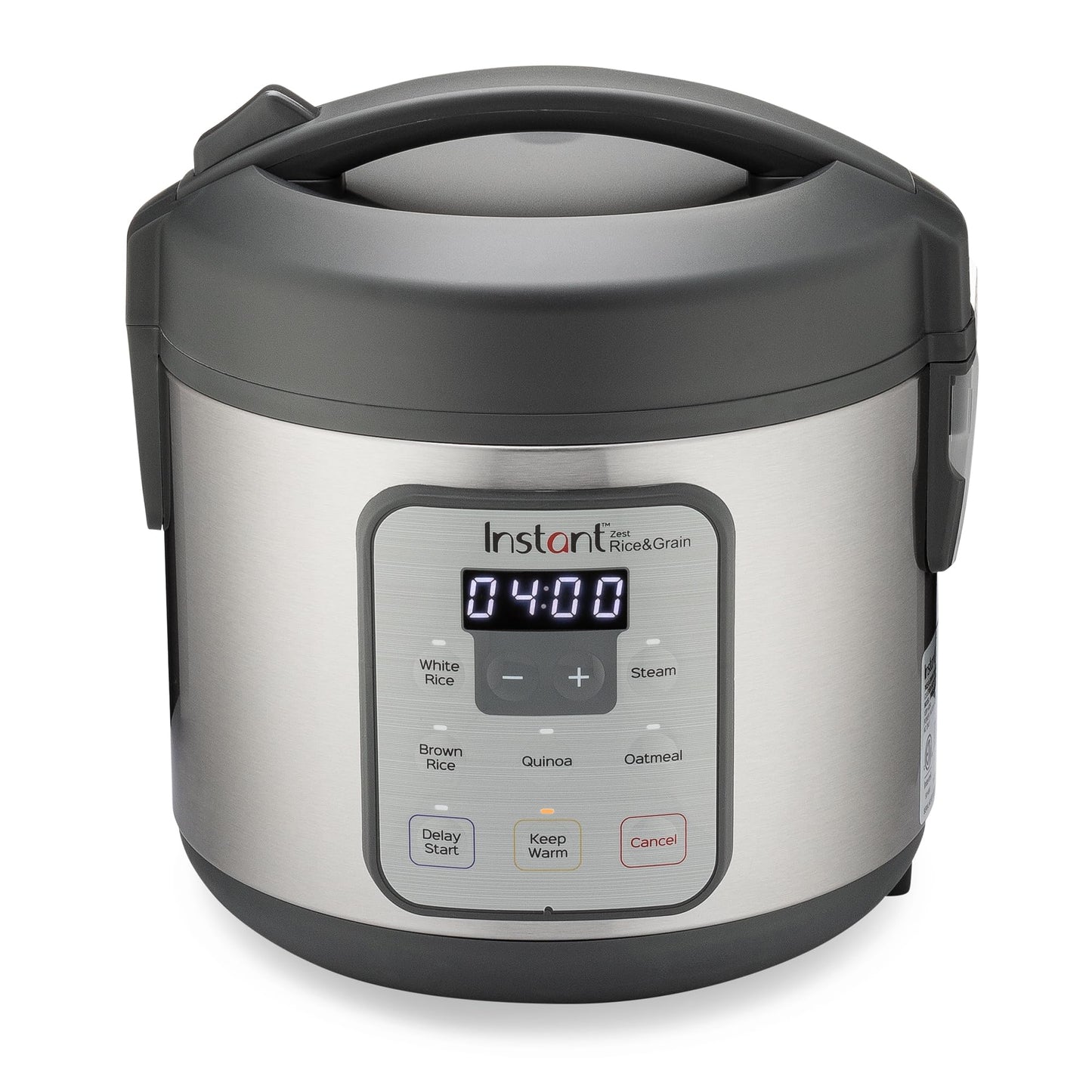 Instant Pot Zest Olla de arroz de 8 tazas con un toque, de los fabricantes de ollas instantáneas, vapor, cocina arroz, frijoles, quinua y avena, 8 tazas cocinadas/4 tazas sin cocinar, funcionalidad de