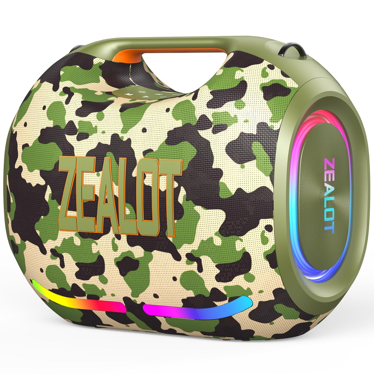 Altavoz Bluetooth ZEALOT Negro 250 W RMS Inalámbrico Impermeable IPX6 con Graves Profundos