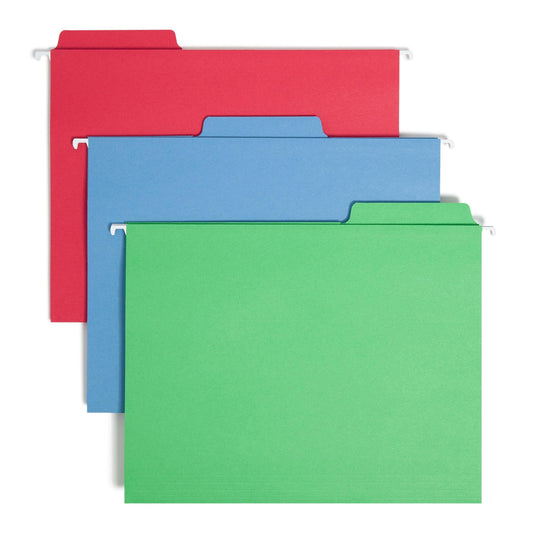 Carpeta para Colgar Archivos Smead FasTab Primarios Surtidos 1/3 de Corte 30 por Caja