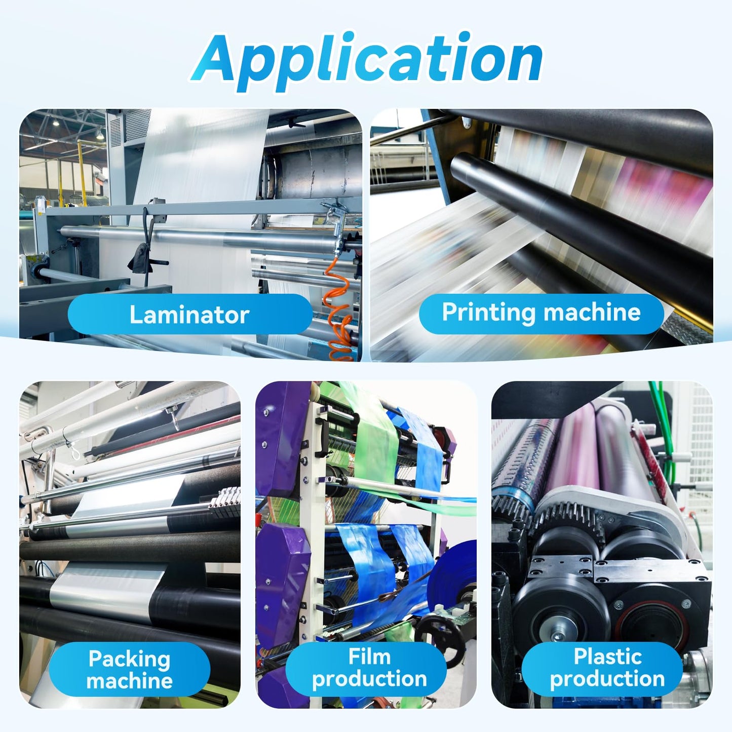 YUCHENGTECH Cepillo antiestático Eliminador electrostático para impresión industrial película plástica (1 m)