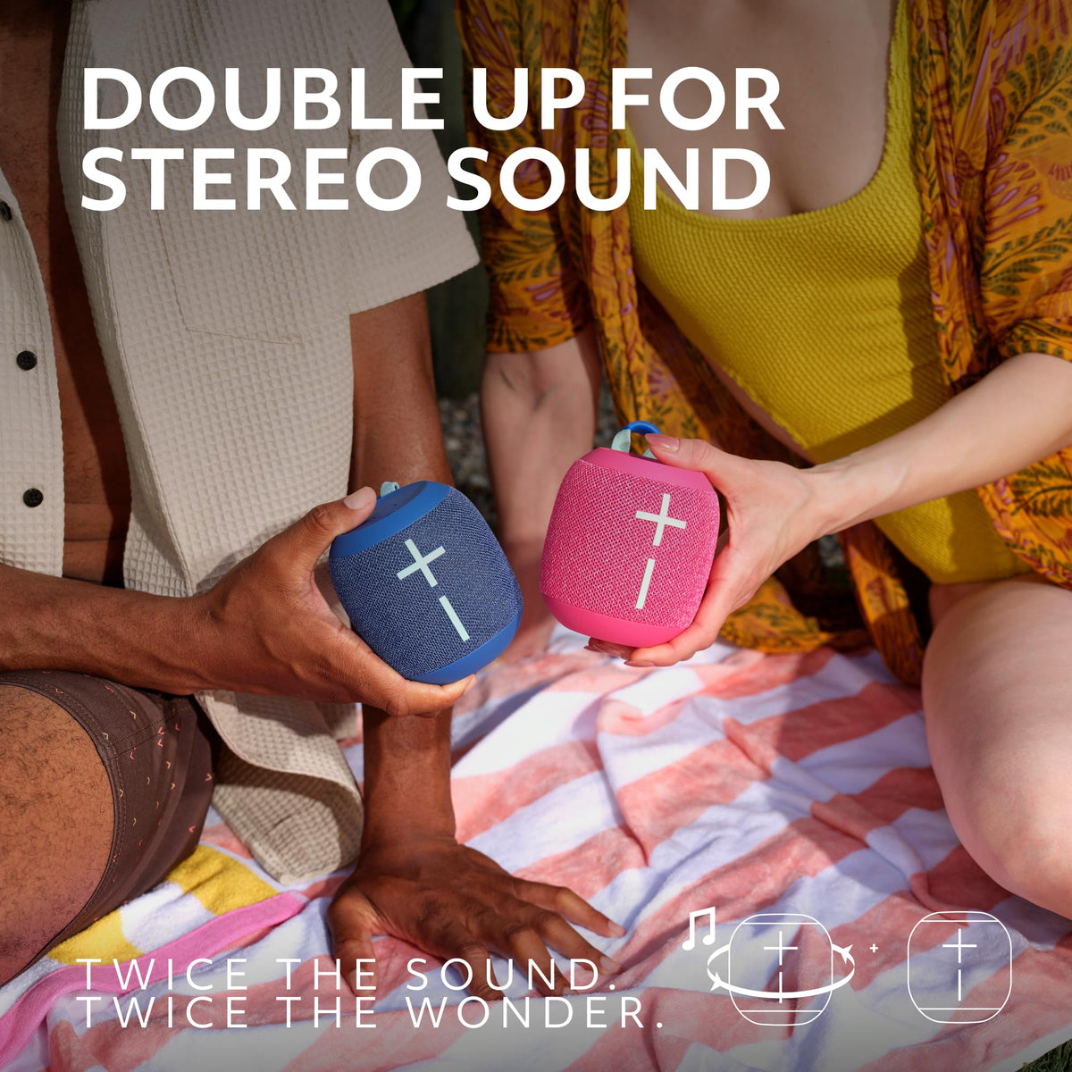 Altavoz Bluetooth Impermeable Ultimate Ears WONDERBOOM Gris con Sonido de 360 Grados y Graves Grandes para Exteriores