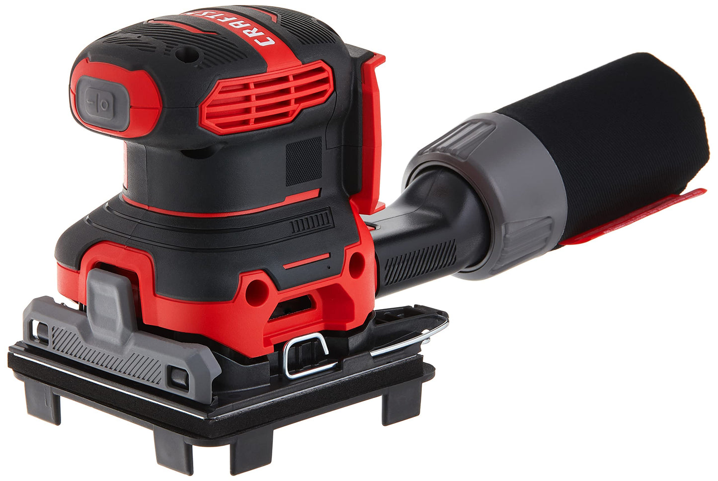 CRAFTSMAN V20 Lijadora, sin cable, lijadora de 1/4 hojas, herramienta desnuda de 9.000-12.000 OPM (CMCW222B)
