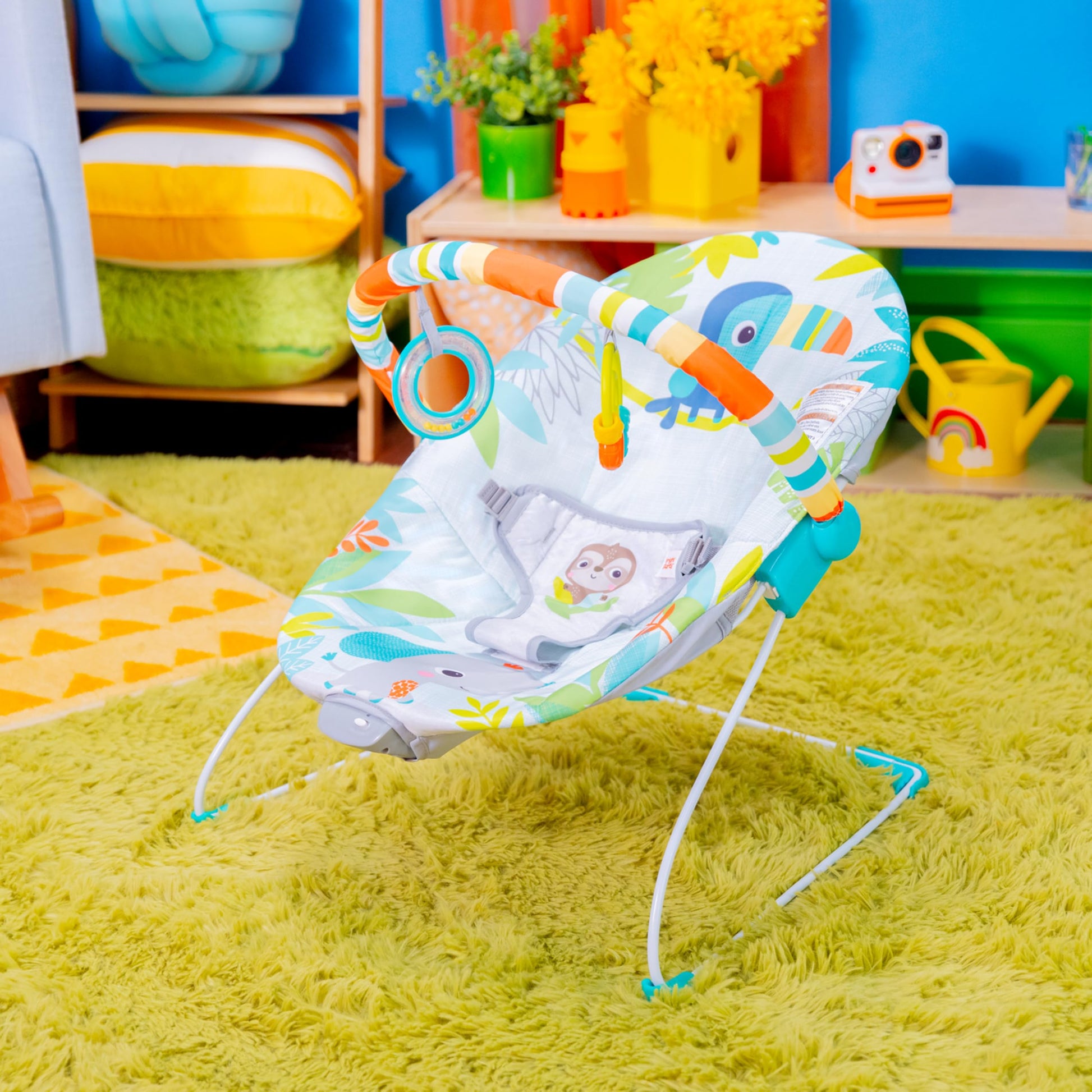 Bright Starts Asiento Fijo con Vibración para Bebés
