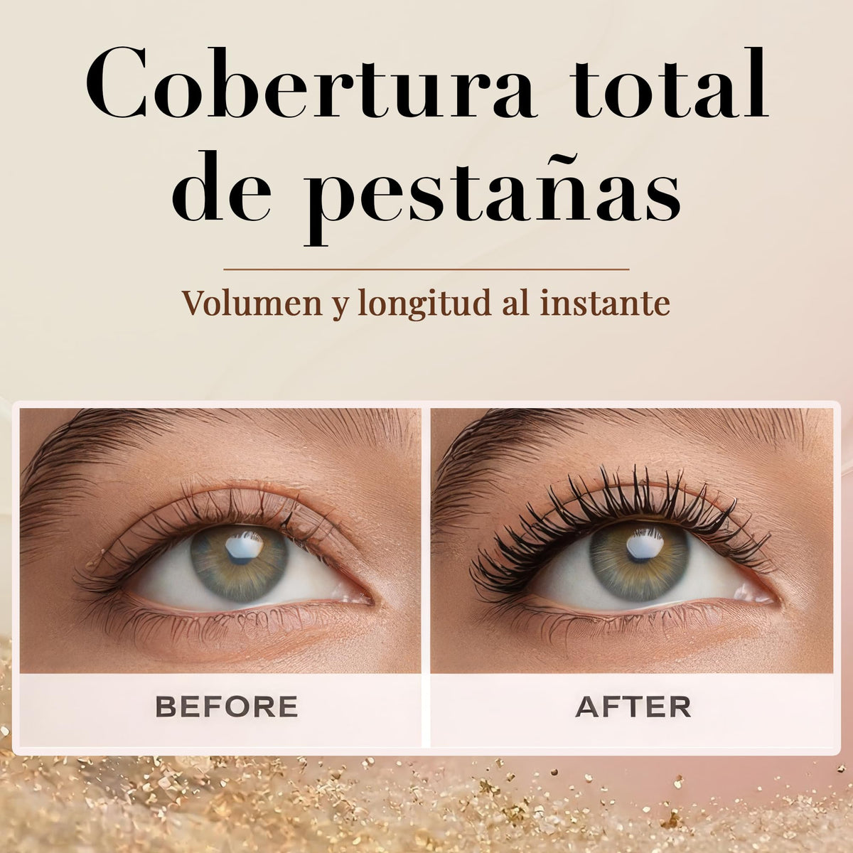 Beako Co. Máscara de Pestañas Waterproof - Pack 2 Máscaras - Volumen, Alargamiento y Definición - Vitamina E - Rímel Larga Duración Negro Intenso - Efecto Pestañas Postizas