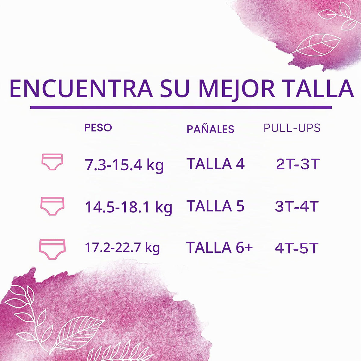 Pull-Ups New Leaf - Pantalones de entrenamiento para niñas (3T-4T, 16 unidades)
