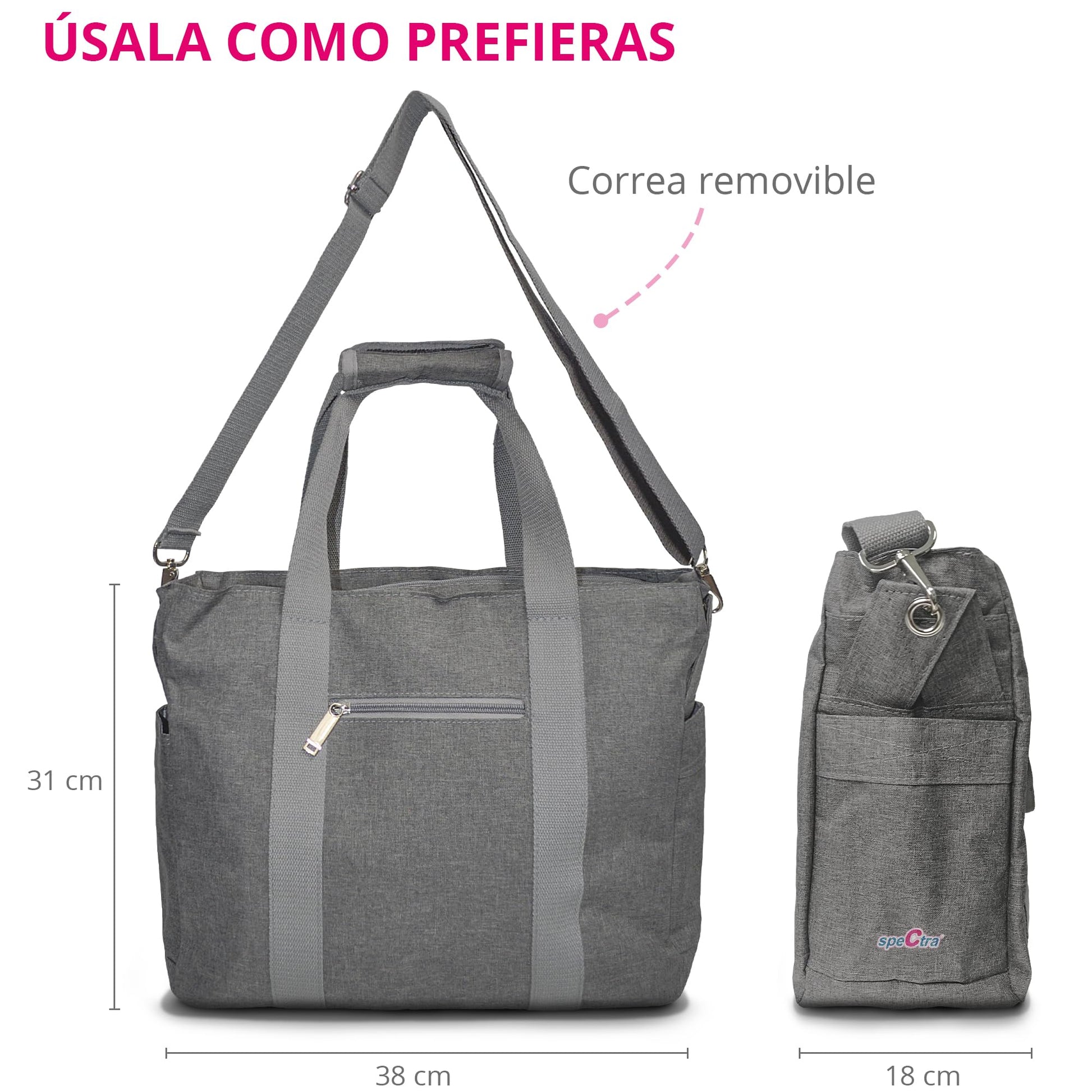 Extractor de Leche Eléctrico Doble Spectra S1 Plus Azul con Batería Recargable y Bolsa Térmica para Almacenamiento