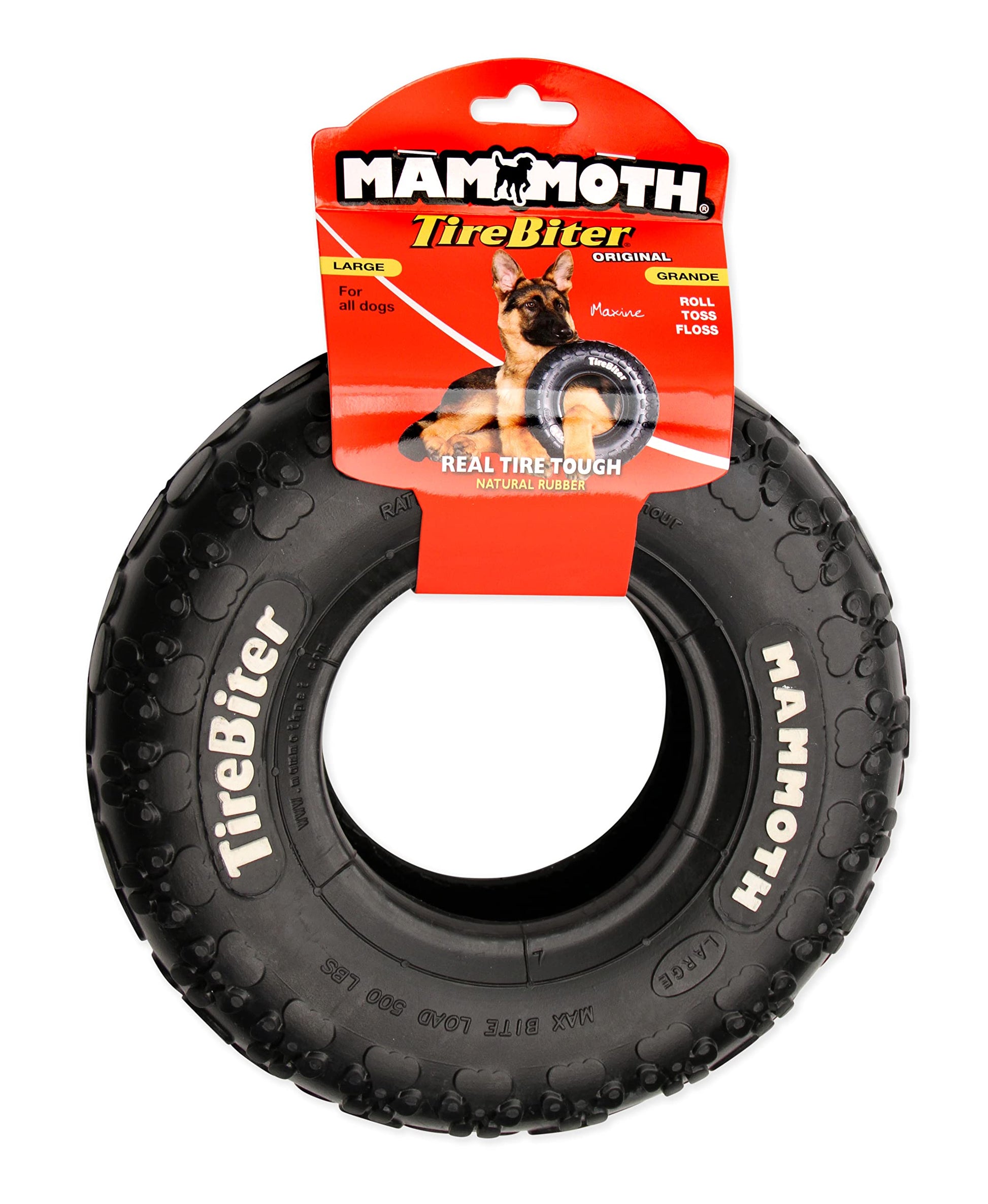 Juguete para Mascotas TireBiters Negro Grande de 10 Pulgadas