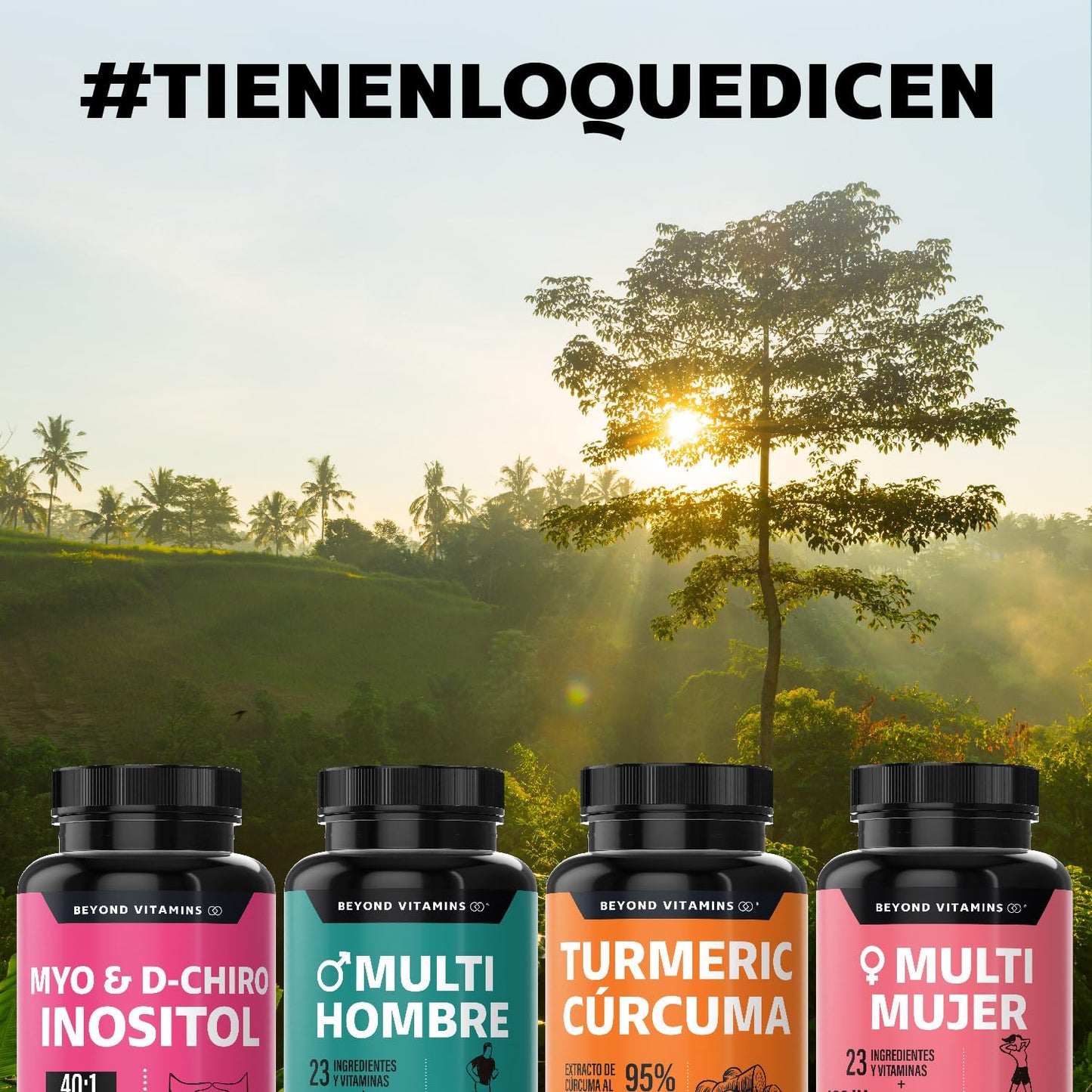 Inositol 40:1 | Myo y D-Chiro Inositol Puro | 45 días | Vitaminas para mujer | Suplemento Alimenticio Beyond Vitamins | Vegano | 60 cápsulas
