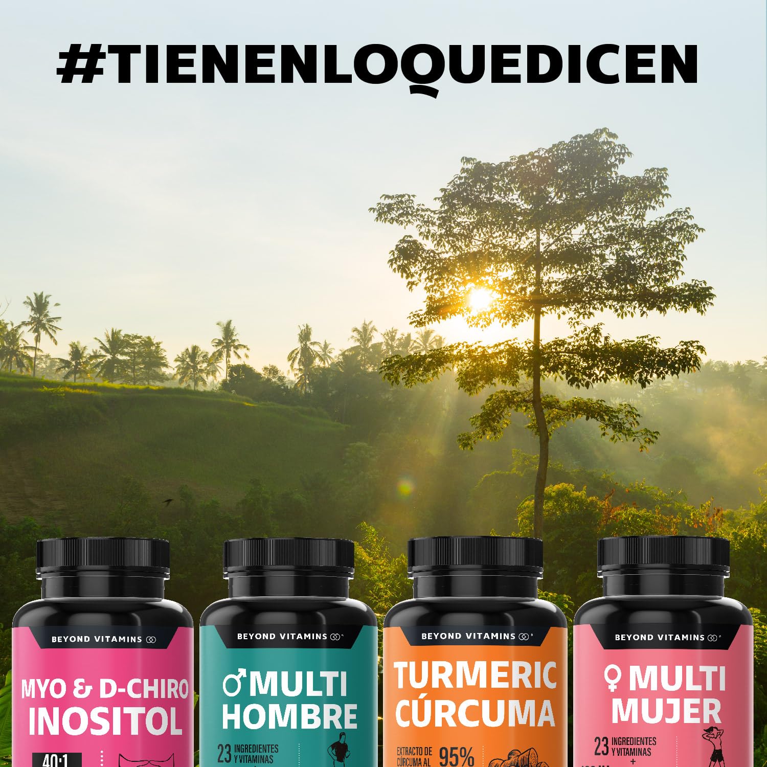 Inositol 40:1 | Myo y D-Chiro Inositol Puro | 45 días | Vitaminas para mujer | Suplemento Alimenticio Beyond Vitamins | Vegano | 60 cápsulas