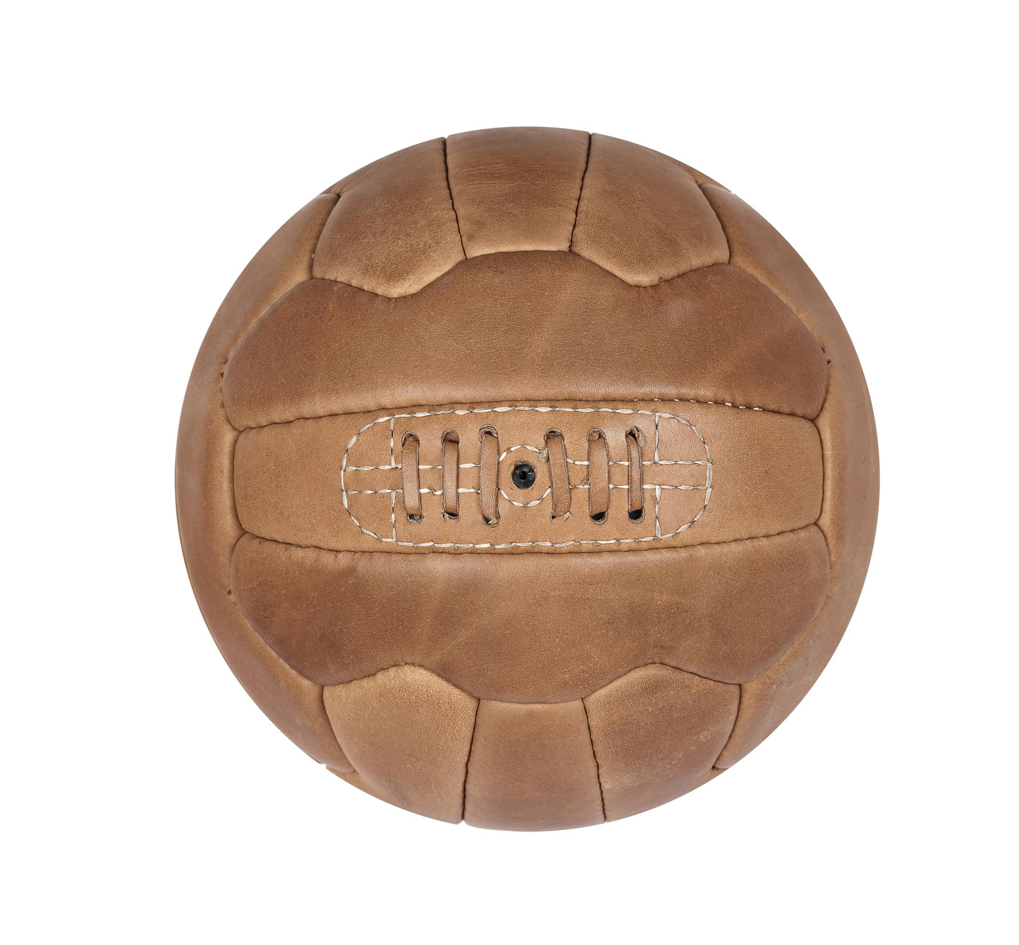 FNine - Pelotas de fútbol de color marrón claro, de piel envejecida, hechas a mano