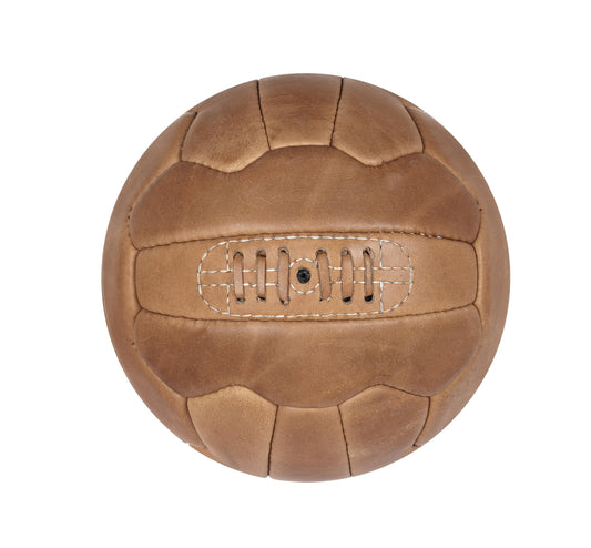 FNine - Pelotas de fútbol de color marrón claro, de piel envejecida, hechas a mano