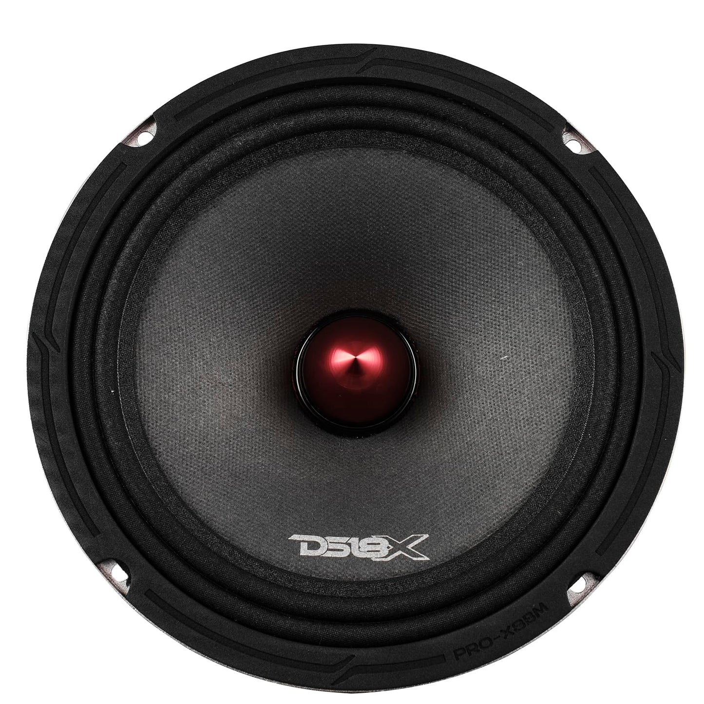 DS18 PRO-X8BM Loudspeaker - 8", Midrange, Red Aluminum Bullet, 550W MAX, 275W RMS, 8 Ohms - Premium Quality Audio Door Speakers for Car or Truck Stereo Sound System (1 Speaker)