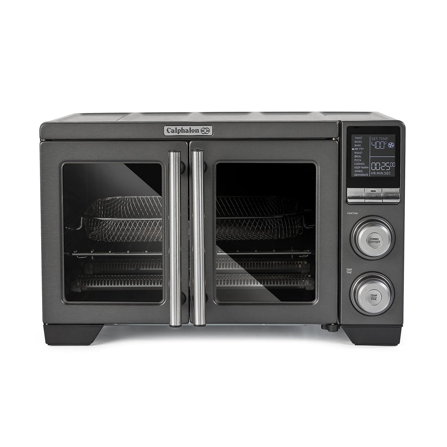 Calphalon® Horno freidora de aire para puerta francesa, horno tostador de convección 11 en 1