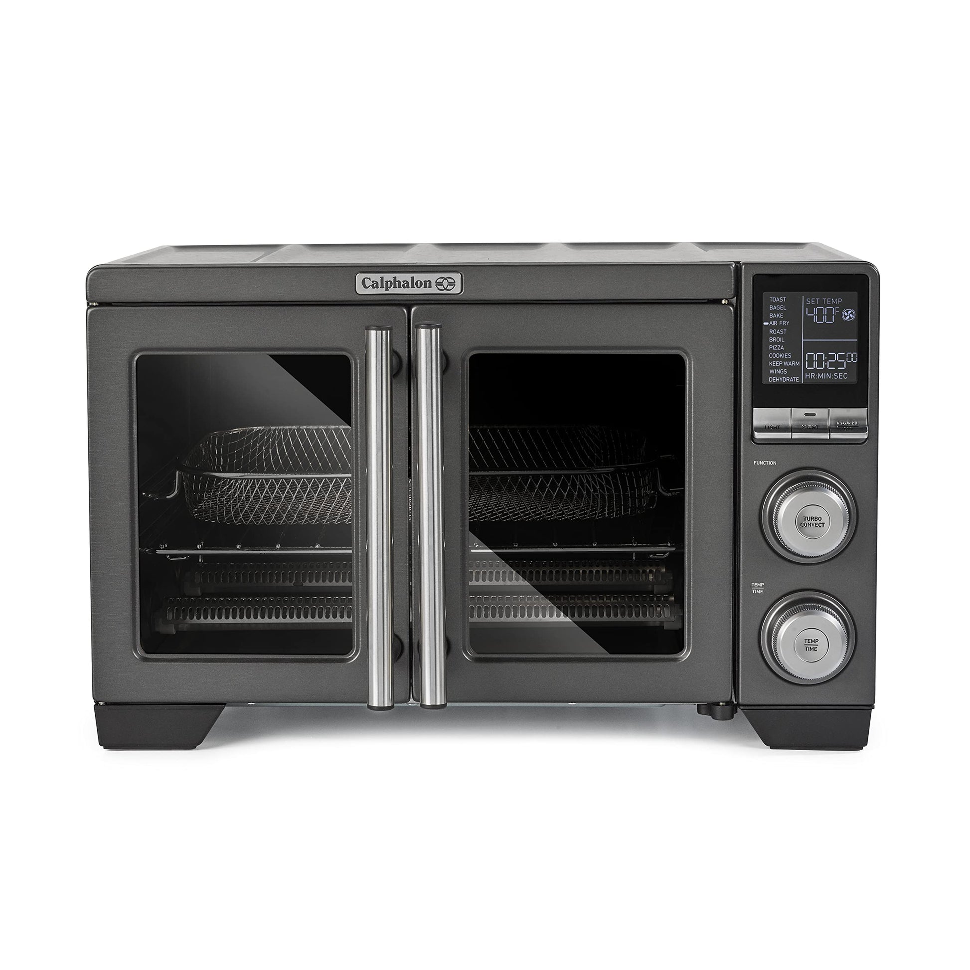 Calphalon® Horno freidora de aire para puerta francesa, horno tostador de convección 11 en 1