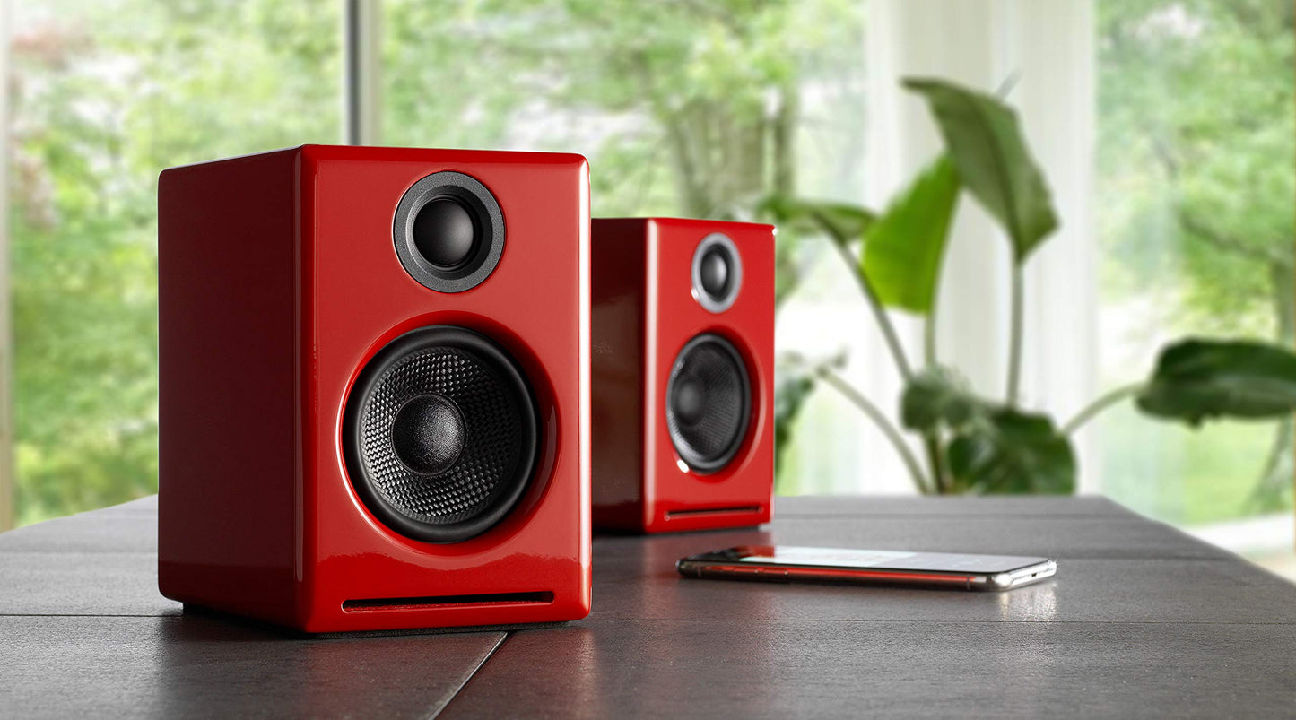 Audioengine Altavoces de Escritorio inalámbricos Bluetooth A2 Plus: Altavoces de computadora de 60 W para música y Juegos