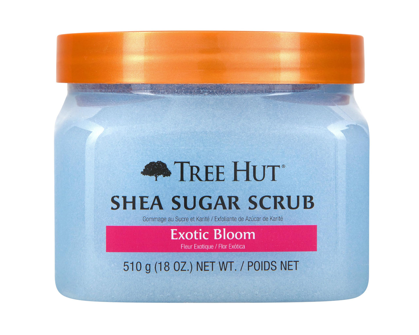 Exfoliante Corporal TREE HUT Exotic Bloom Azul con Azúcar y Manteca de Karité