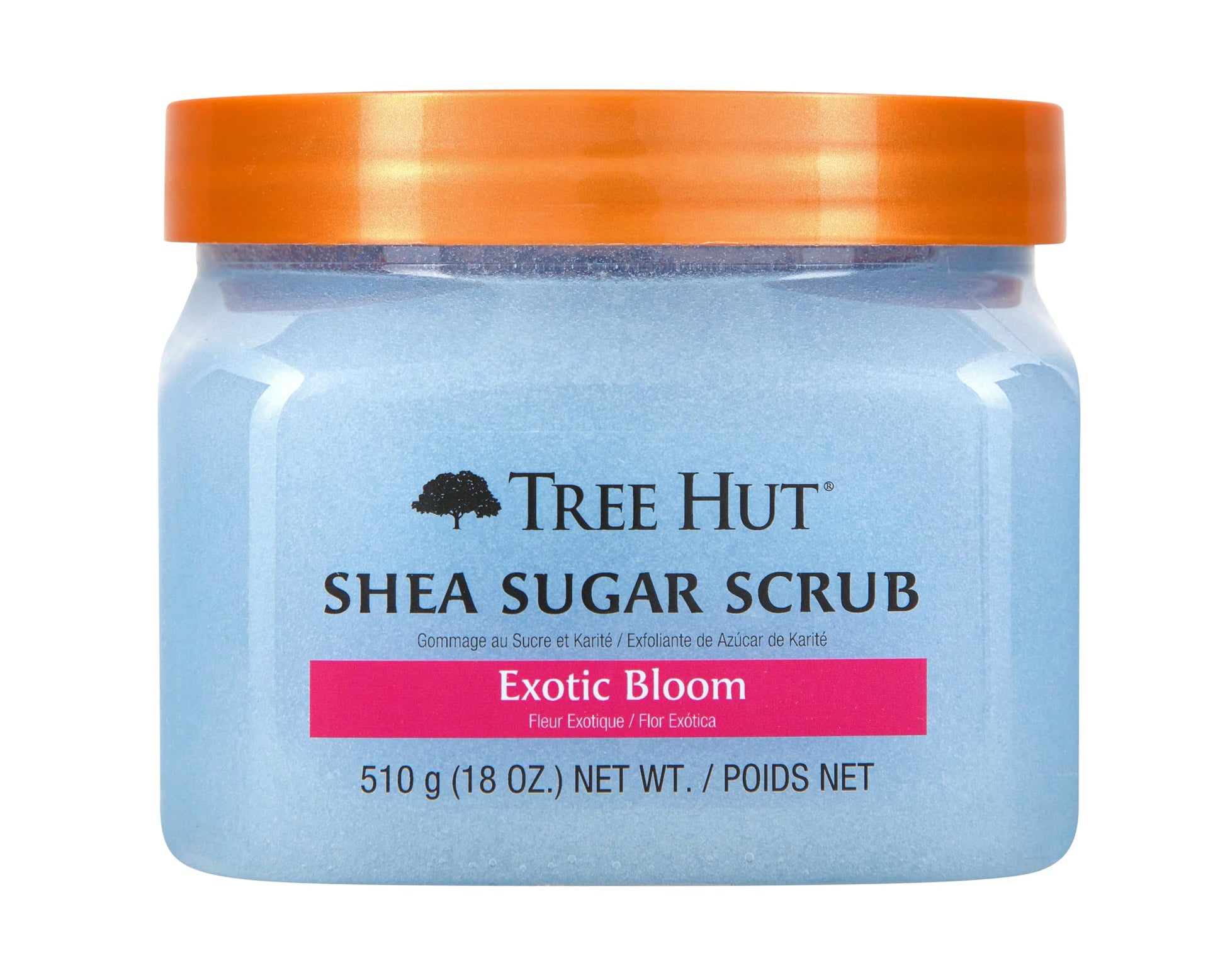 Exfoliante Corporal TREE HUT Exotic Bloom Azul con Azúcar y Manteca de Karité