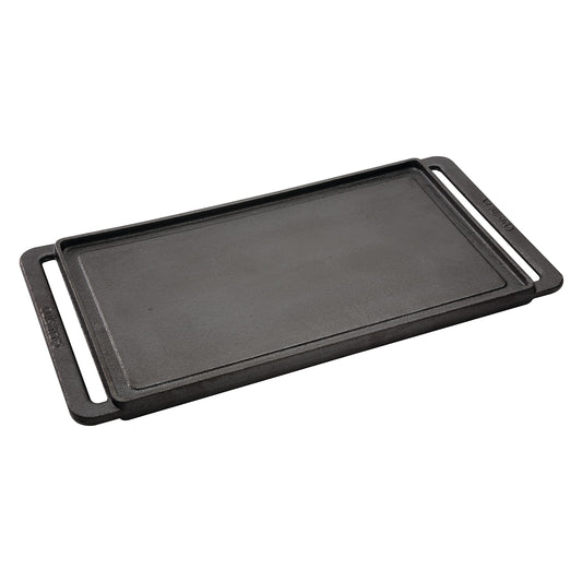Cuisinart CCP-2000 - Plancha reversible de hierro fundido, parrilla acanalada y plancha plana lisa