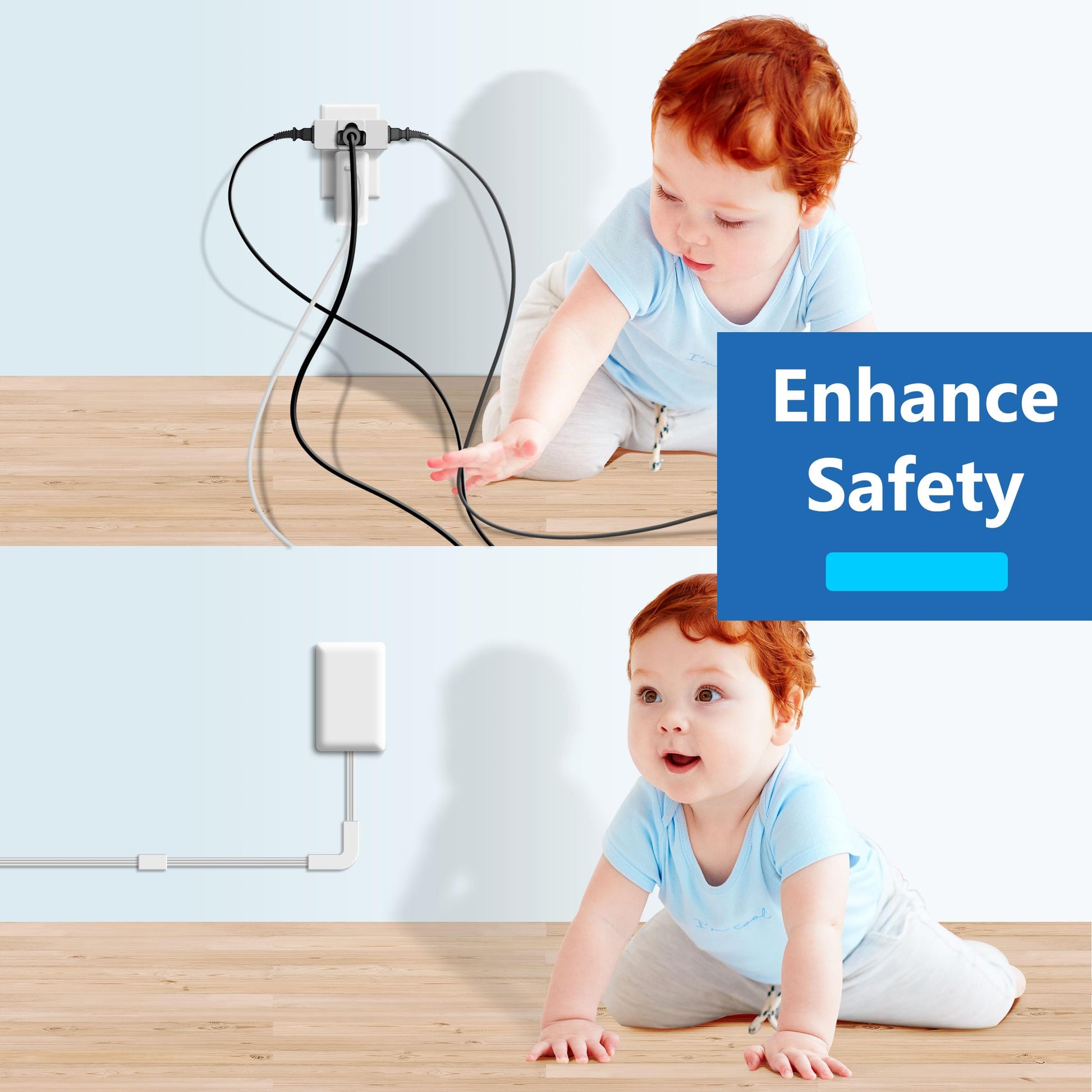LIDER Extensor de toma protegido contra sobretensiones, tira de alimentación de 4 tomas, USB tipo A de 21 W y 2 puertos USB tipo C, enchufe de placa de pared ultrafino con extensor de cable, cara