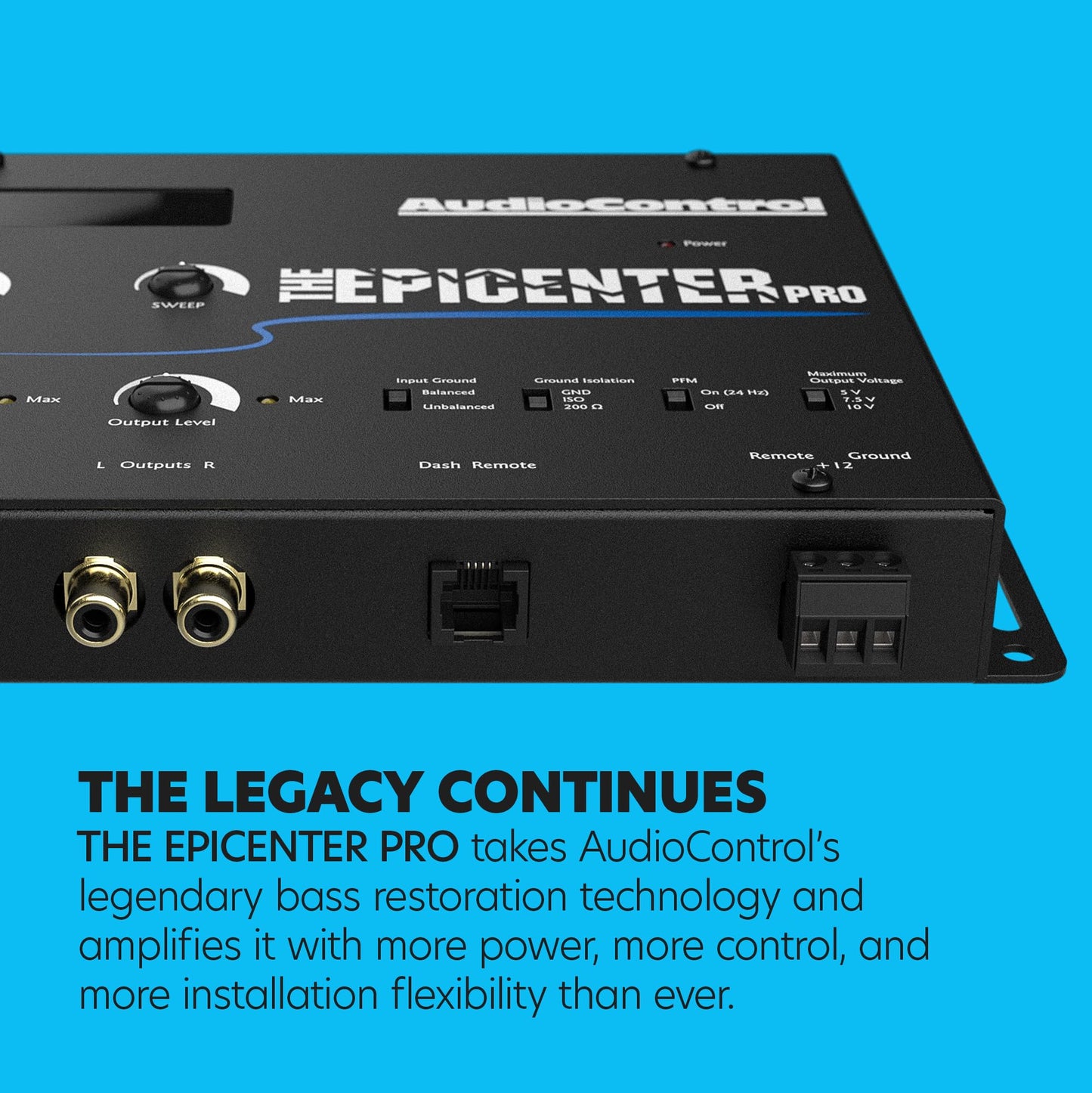 AudioControl El procesador de restauración de graves digitales EPICENTER PRO y controlador de línea, potenciador de graves para audio de coche con mando a distancia de control dual ACR-4