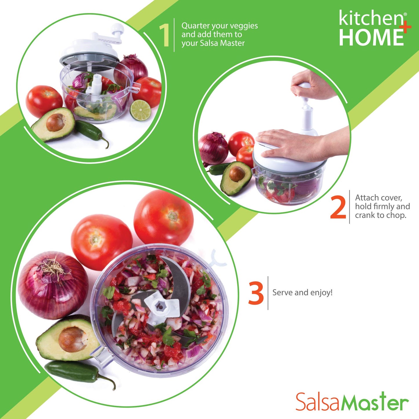 Máquina Procesadora Manual Salsa Master Roja Como Se Ve en Televisión