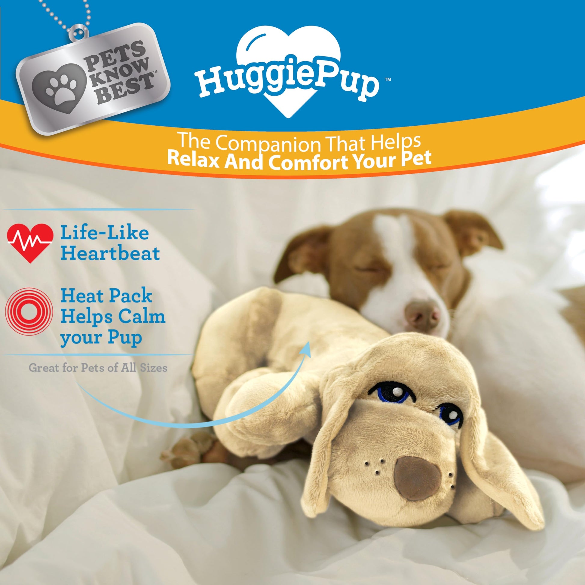 Juguete para Mascotas Pets Know Best Dorado con Corazón Palpitante y Calentador