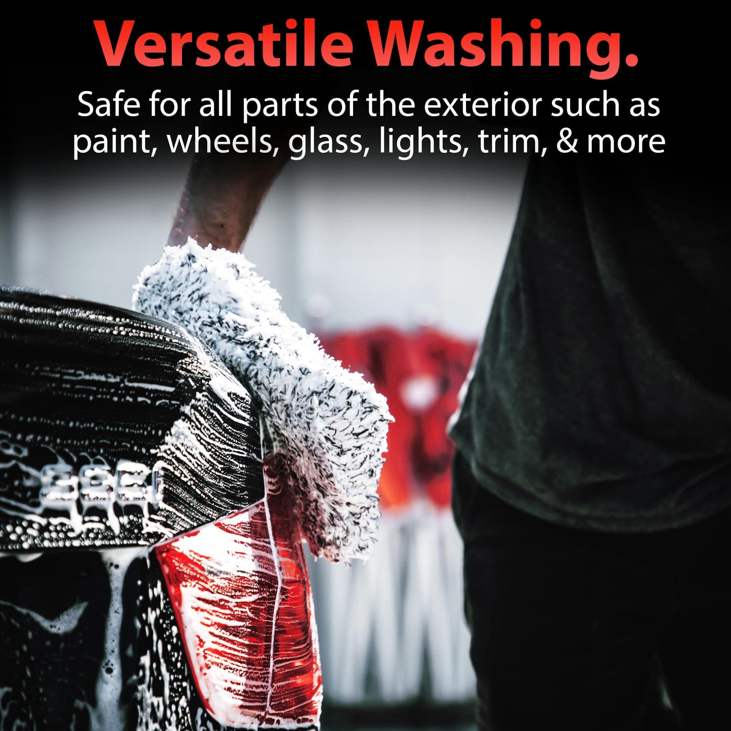 Manopla de Microfibra Adam's de Felpa Suave para Lavado Seguro de Coches