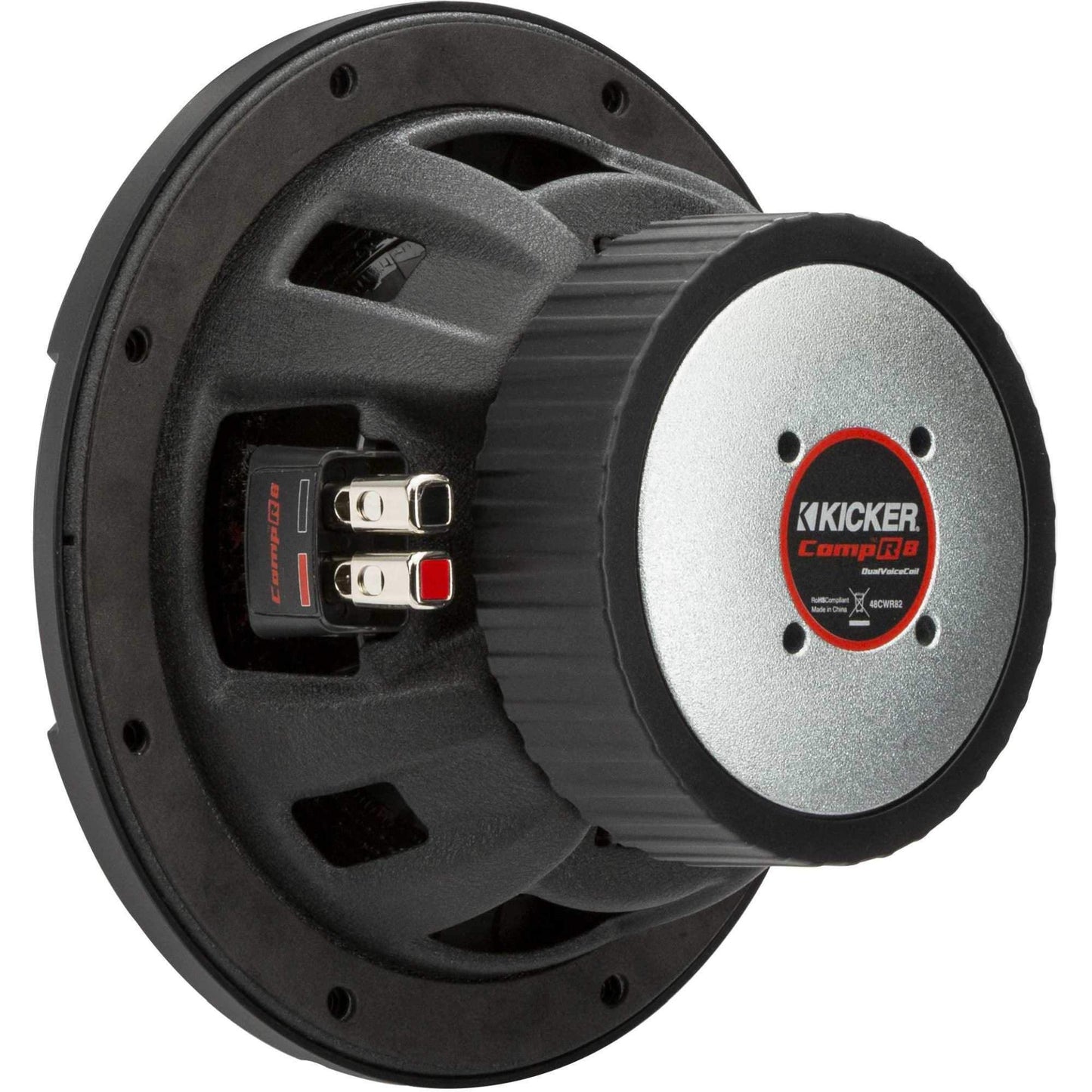 KICKER CompR - Subwoofer de 20 cm, DVC, 2 ohmios, compatible con RoHS