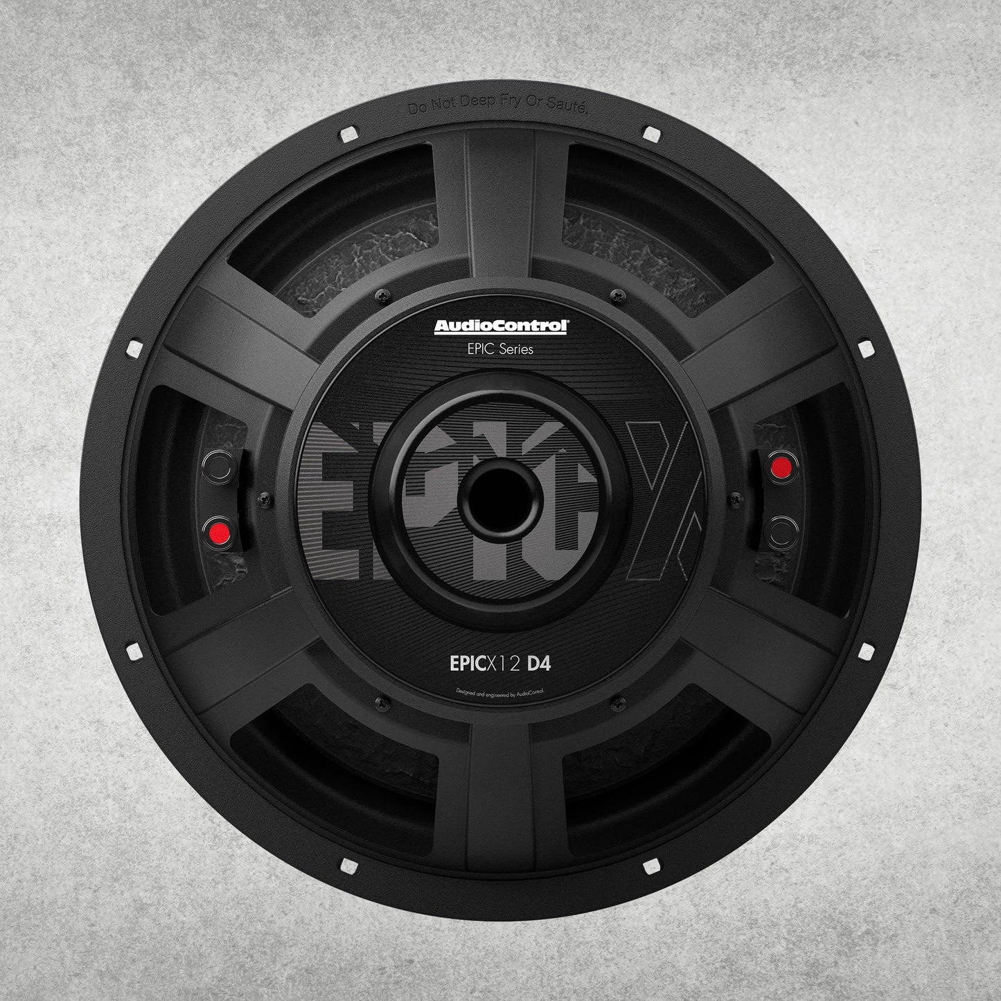 AudioControl EPICX Series - Altavoz de subwoofer para coche de 12 pulgadas, potencia máxima de 750 W (500 W RMS), bobinas de voz dobles de 4 ohmios, sub Loud Pro StreetBass para sistema de audio para