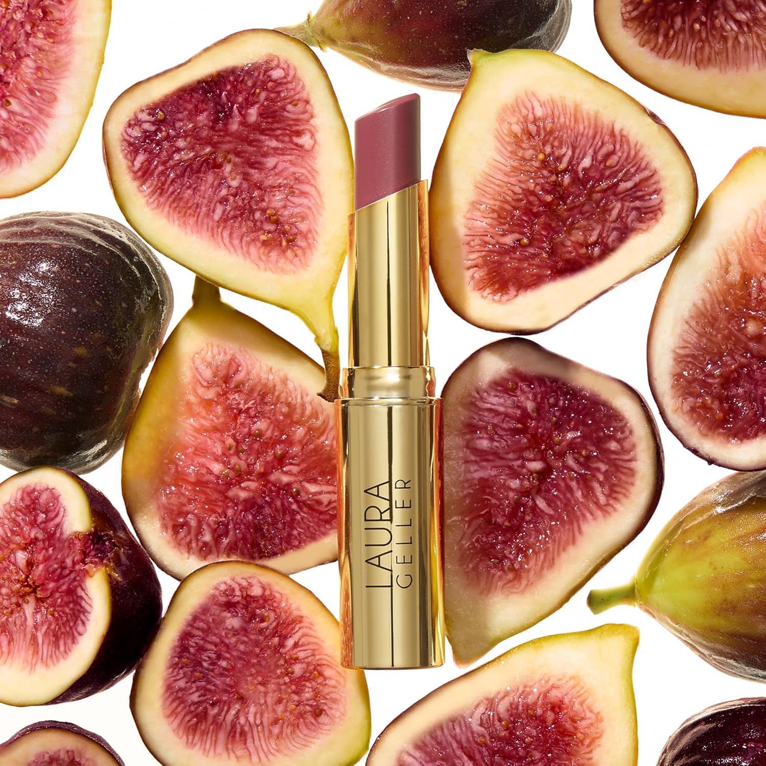 LAURA GELLER NEW YORK Bálsamo labial hidratante con tinte Jelly Balm, más intenso que la vida, vitamina E hidratante con acabado semibrillante