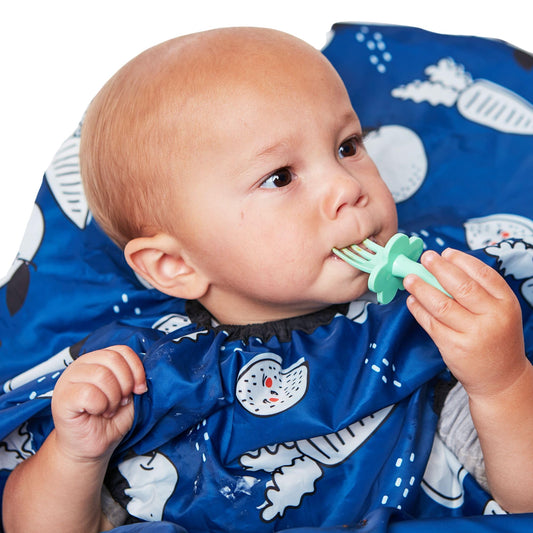 Babero GRABEASE Marino Autoalimentación Fácil para Niños