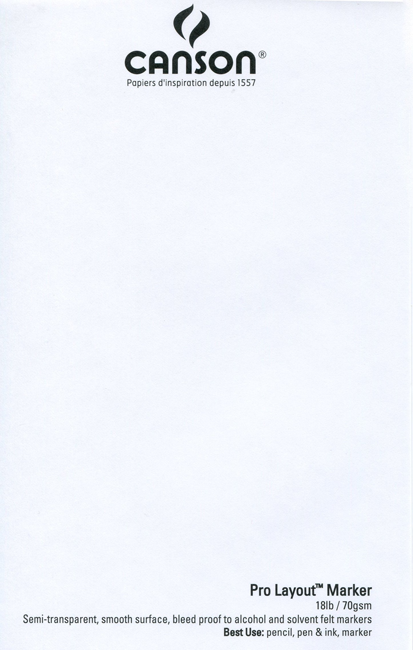 Canson Artist Series Pro Layout Bloc para Marcador, 0, 0, 11" x 14" (28 cm x 35 cm), 1