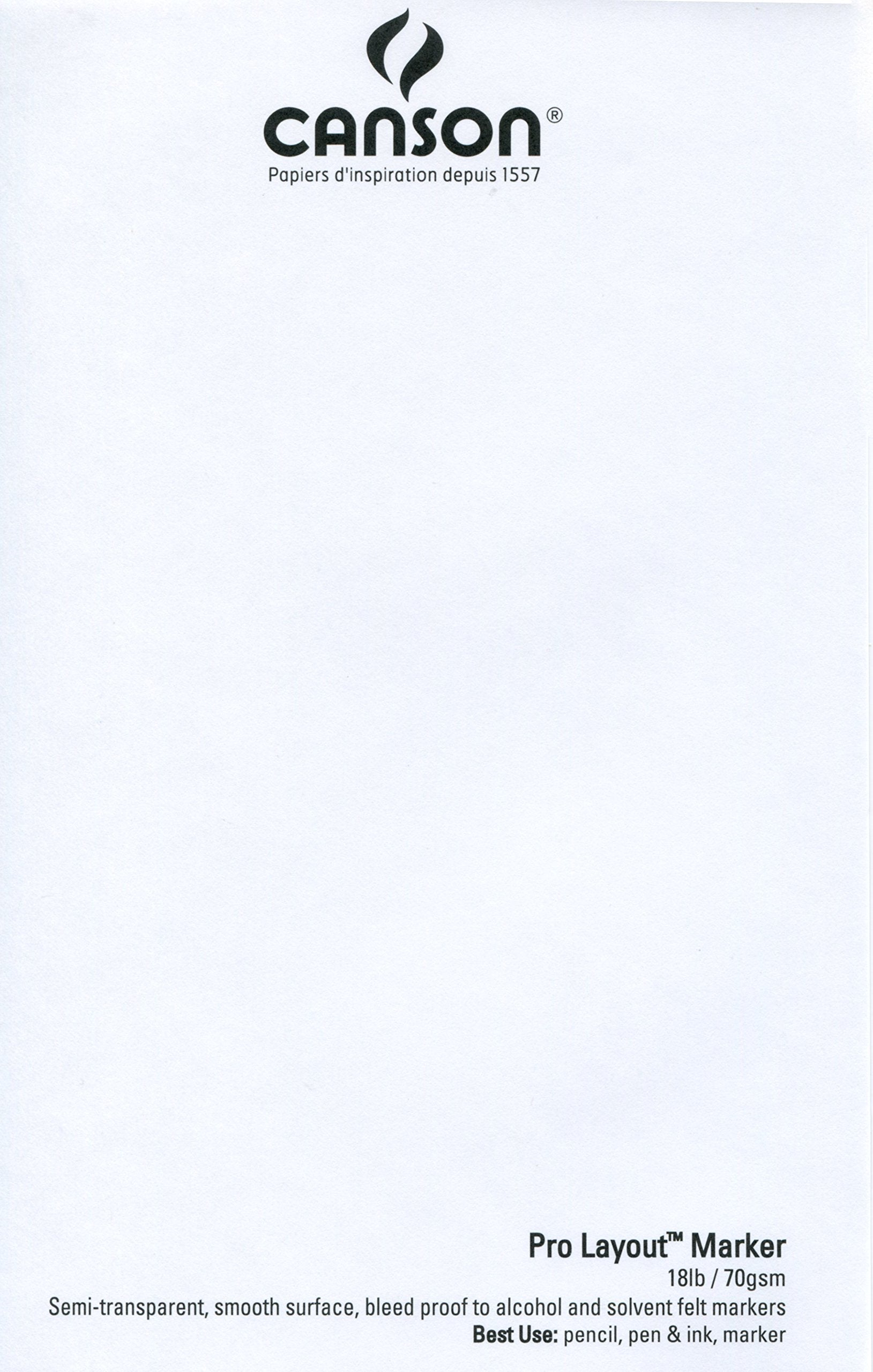 Canson Artist Series Pro Layout Bloc para Marcador, 0, 0, 11" x 14" (28 cm x 35 cm), 1