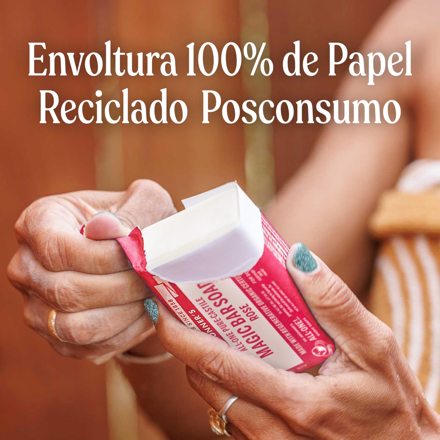 Dr. Bronner's | Jabón de castilla orgánico en barra, fórmula concentrada, fragancia floral y suavidad natural, con aceite esencial de Rosas, aroma Rosas (2 pack)