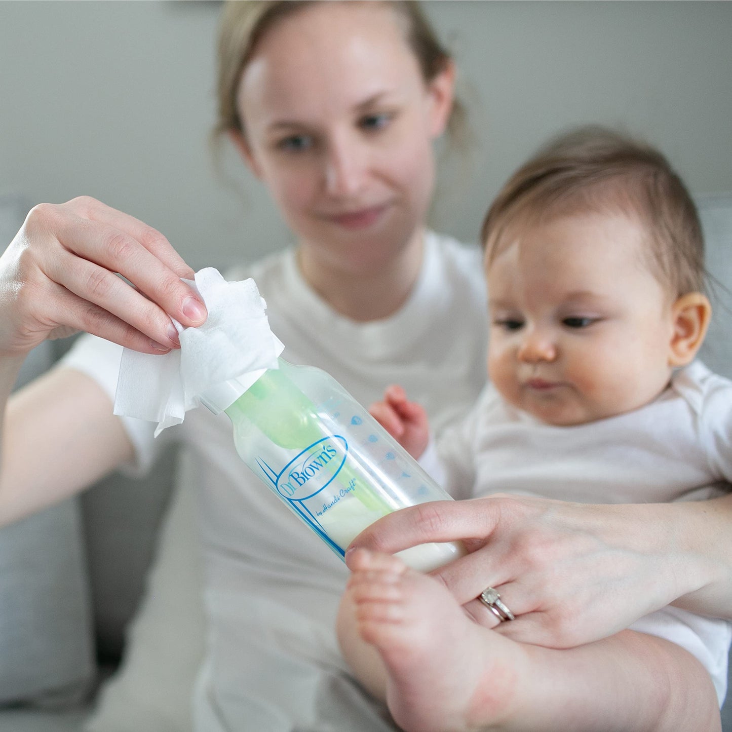 Dr. Brown's Pacifier and Bottle Wipes, 40 Count, 3-Piece
