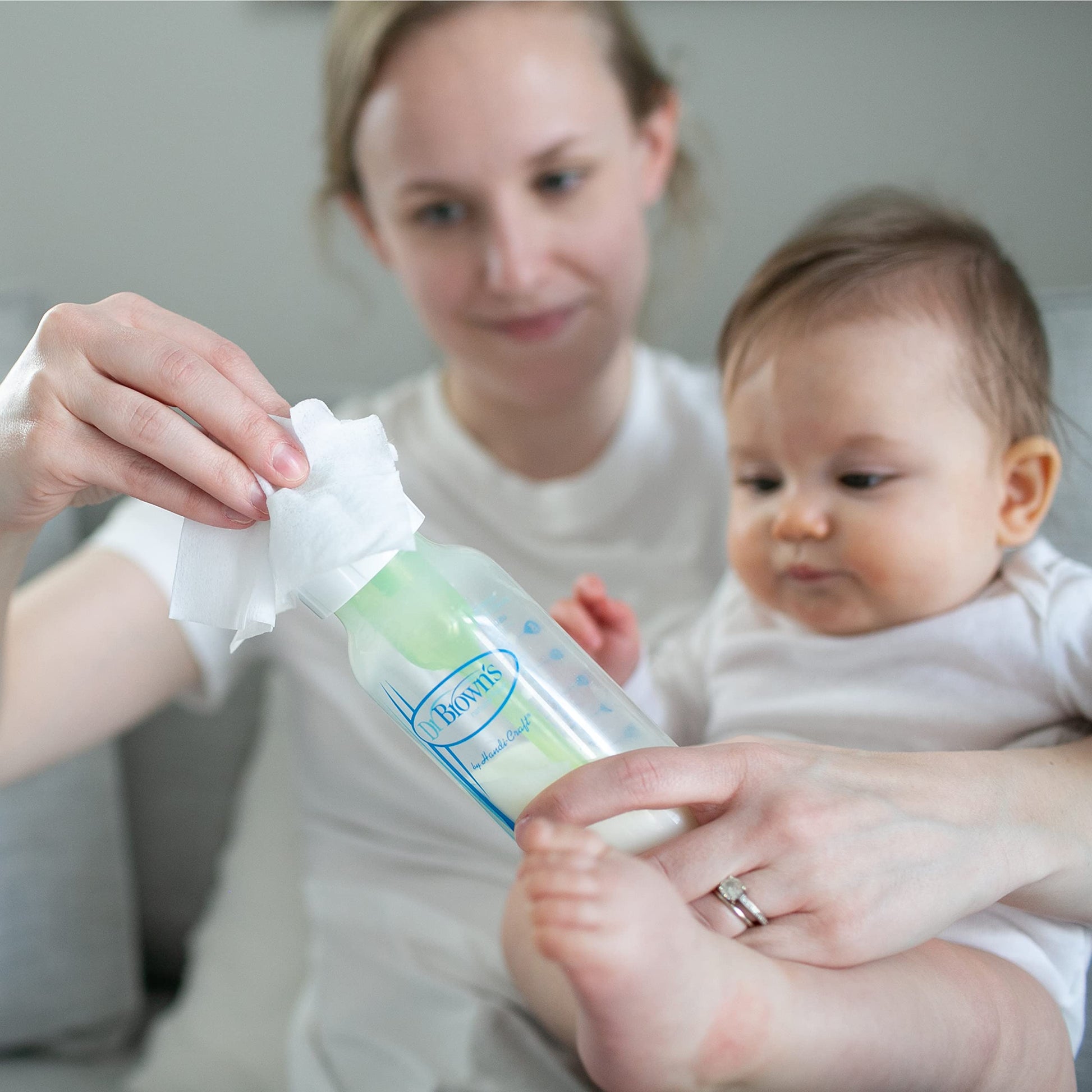 Dr. Brown's Pacifier and Bottle Wipes, 40 Count, 3-Piece