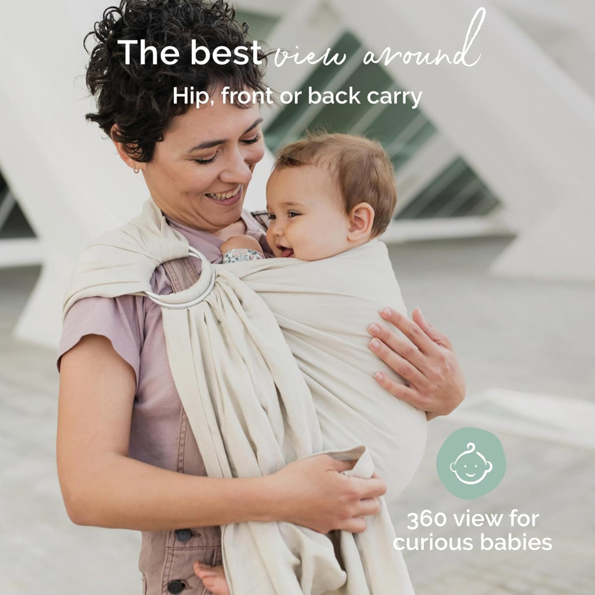 Boba - Portabebés para recién nacidos a niños pequeños, ligera y transpirable, bambú y lino, para verano, ergonómica, cadera, saludable frente y cadera, tamaño único, 8-35 libras (panapas)