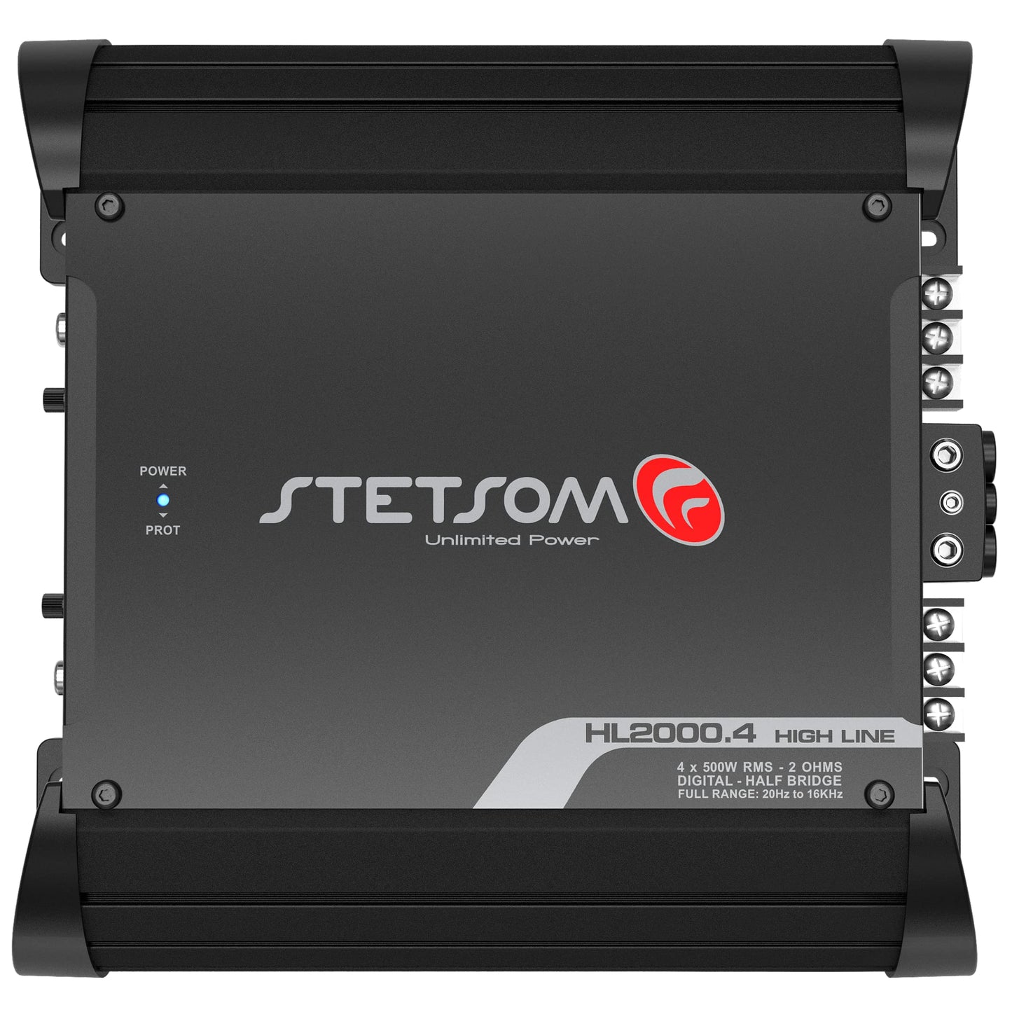 Amplificador de Audio Stetsom Negro Multicanal para Coche