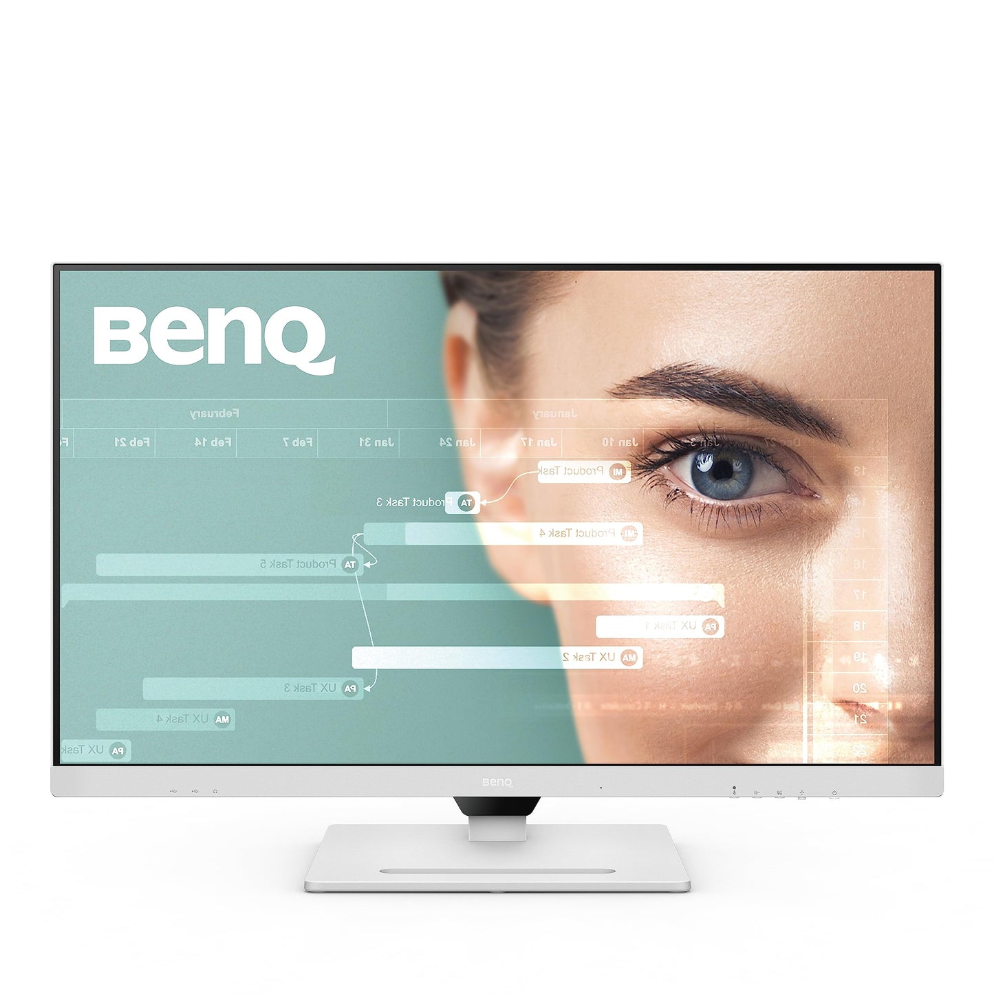 BenQ Monitor GW3290QT LED, 31.5 Pulgadas, Quad HD, IPS, 75 Hz, 5 ms, Blanco
