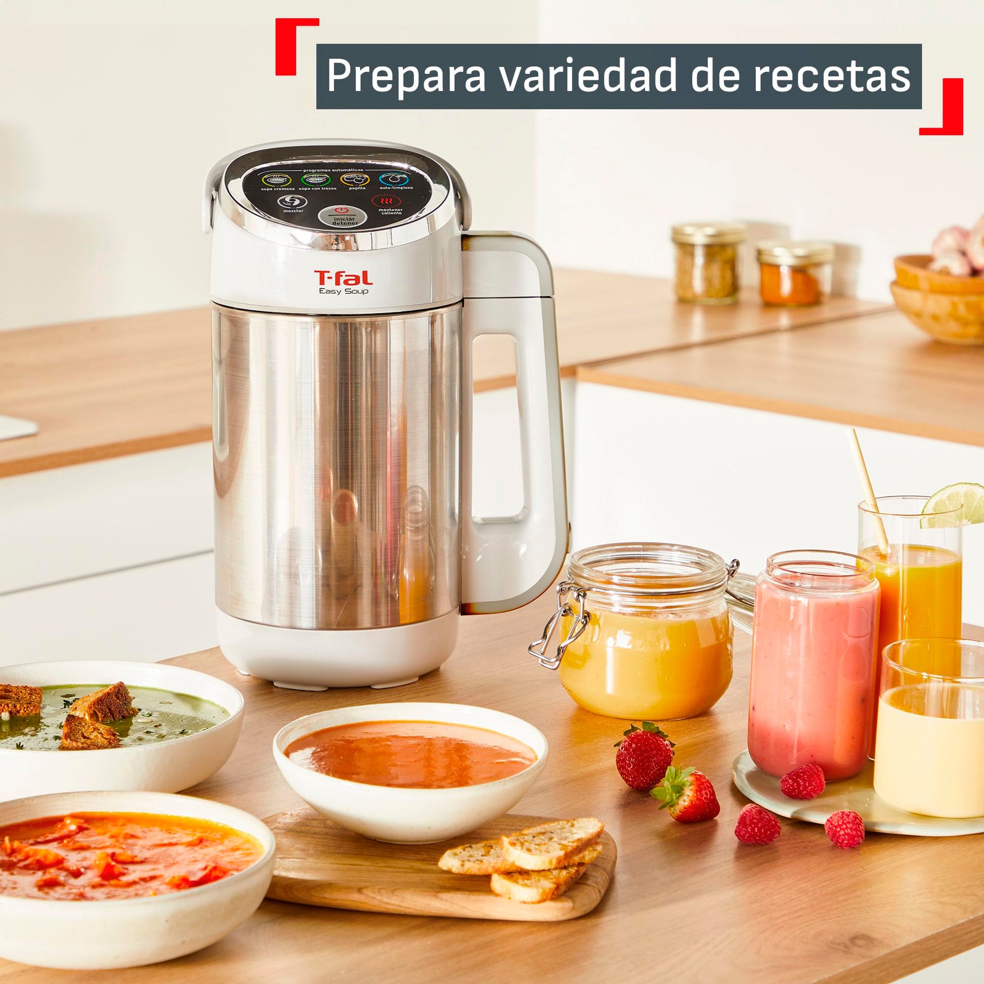 Licuadora T-fal Easy Soup Blanca