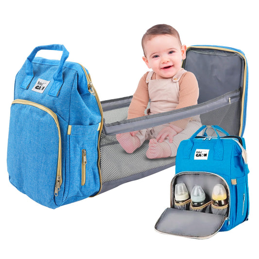 Mochila Moderna Térmica Con Cambiador Pañalera Multifuncional, Bolso Pañales Gran Capacidad, 15 Compartimientos Organizadores Moderna Bolsa de Pañales … (Azul.) -#11001001012301010502#