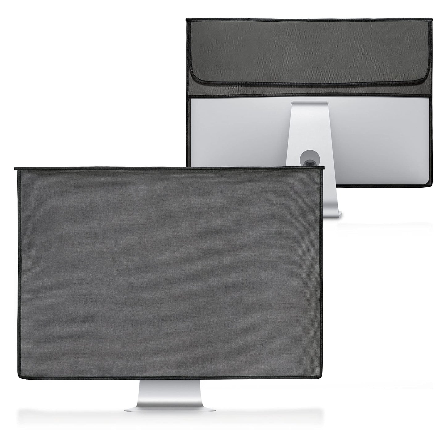 kwmobile Funda Compatible con Monitor de 24-26" - Protector 3en1 para Monitor Teclado y ratón - Gris Oscuro