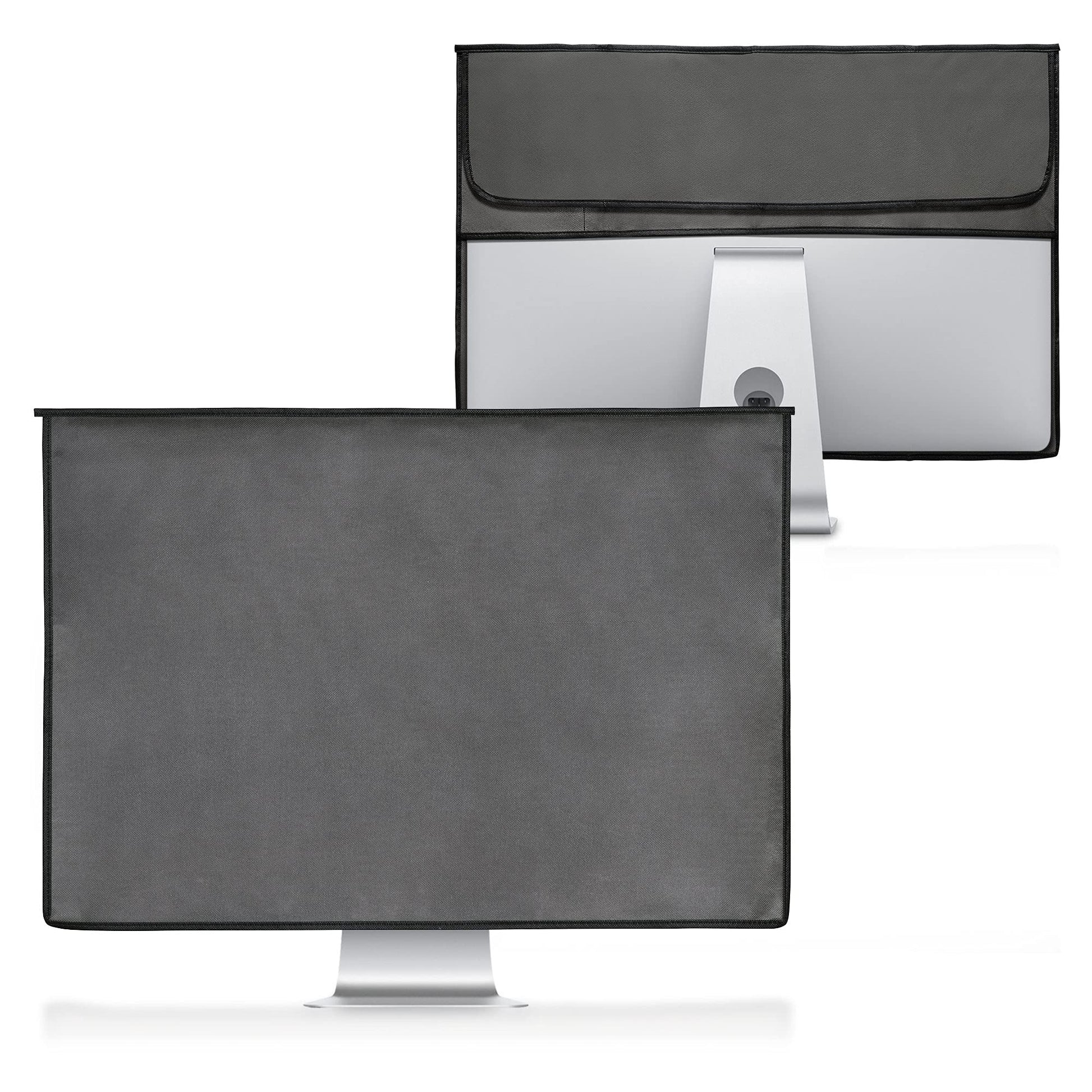 kwmobile Funda Compatible con Monitor de 24-26" - Protector 3en1 para Monitor Teclado y ratón - Gris Oscuro
