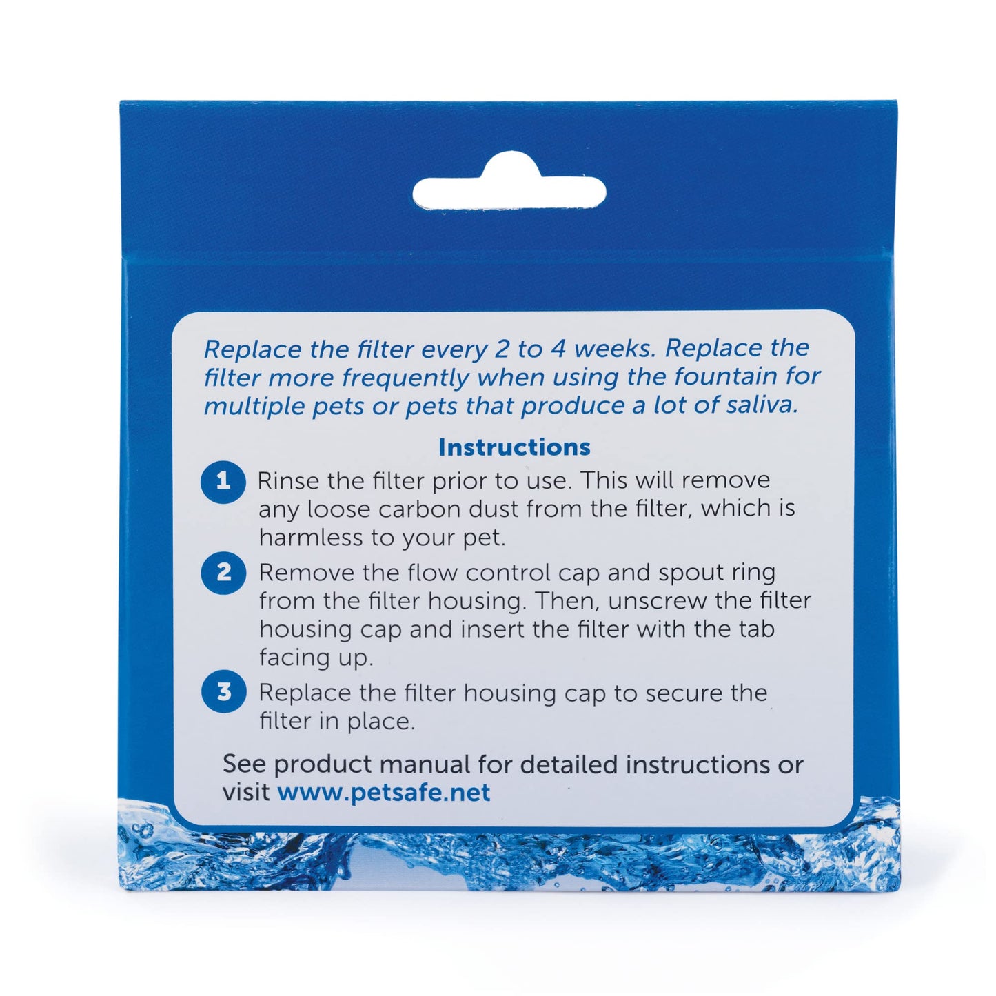 Filtros de Carbón Premium PetSafe Drinkwell 360 para Fuente de Agua de Perros y Gatos Paquete de 12