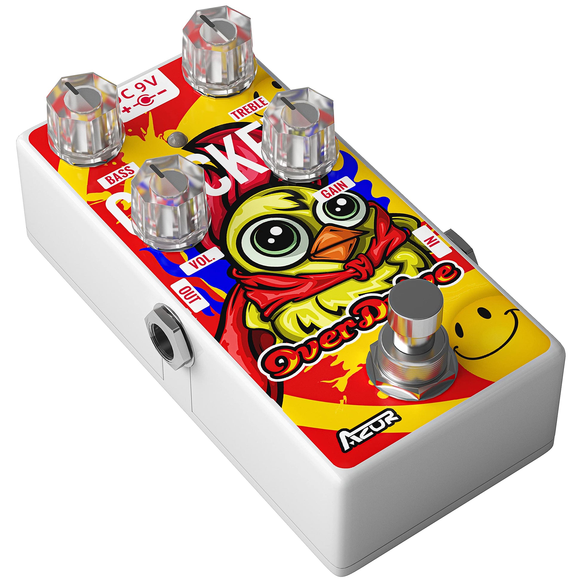 AZOR - Pedal de guitarra Overdrive para guitarra eléctrica, pedal True Bypass AP505