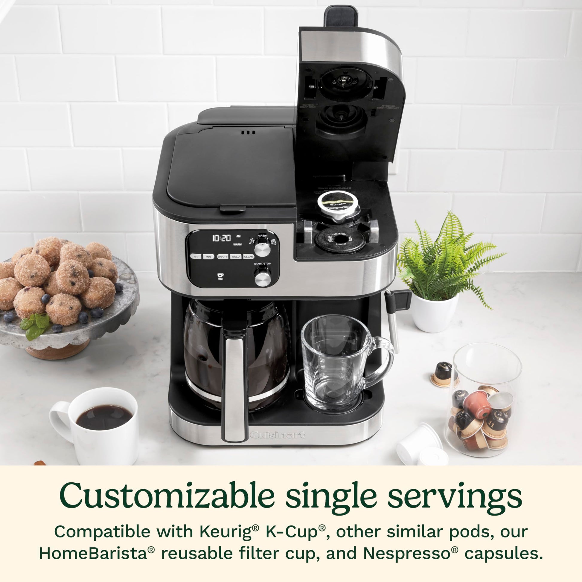 Cuisinart Coffee Center Barista Bar Cafetera 4 en 1 SS-4N1ES