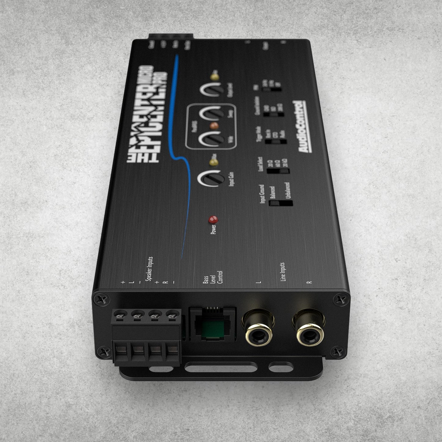 AudioControl The EPICENTER Micro PRO Procesador digital de restauración de graves y convertidor de salida de línea, maximizador de amplificador de graves de audio para automóvil con control remoto ACR