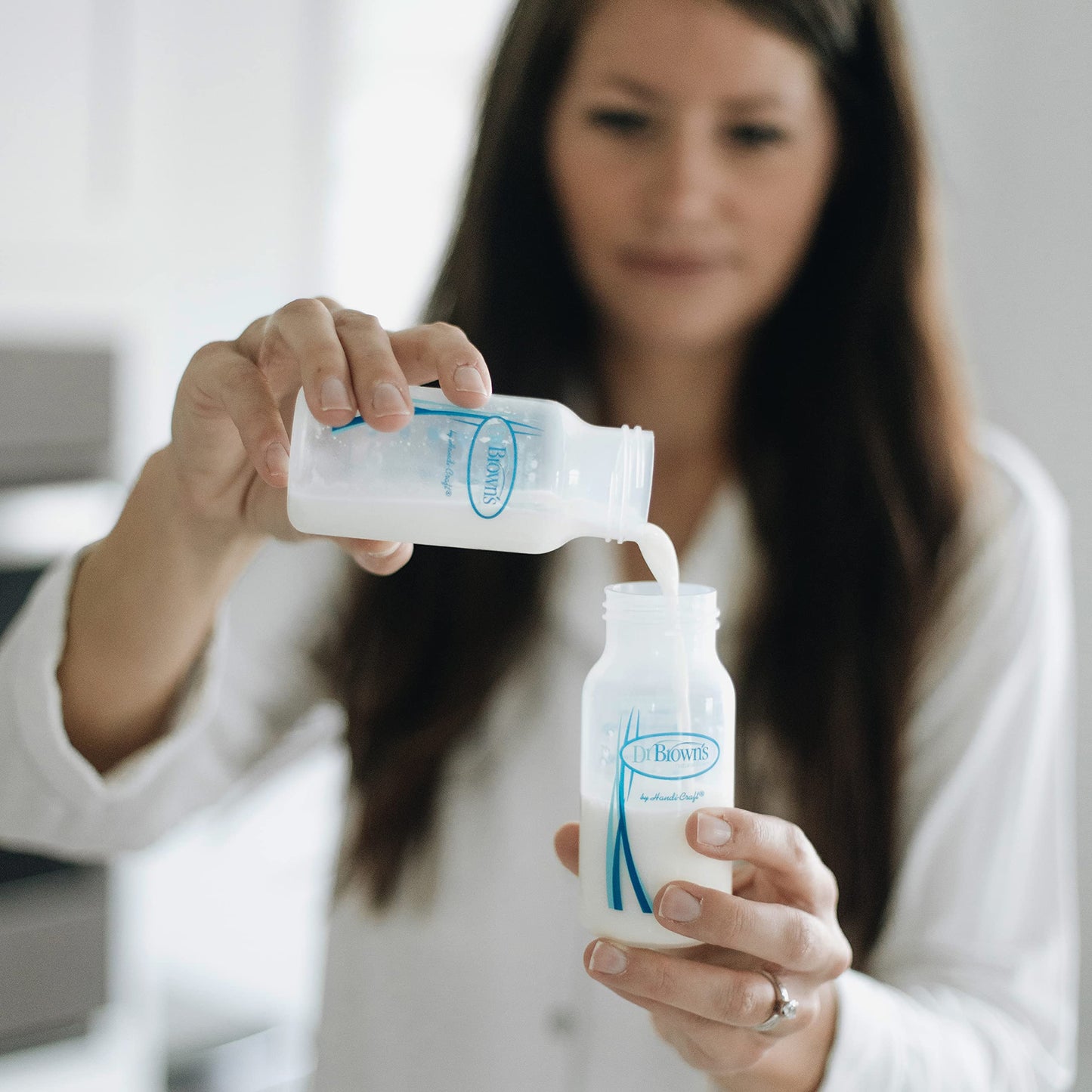 Botellas de Almacenamiento y Recolección de Leche Materna Dr. Brown's 4 Onzas Paquete de 4