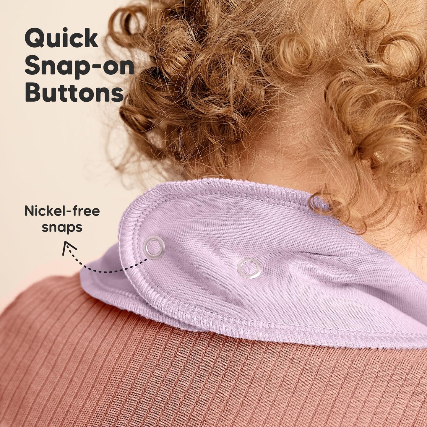 Paquete de 8 baberos orgánicos para niñas – Baberos triangulares súper absorbentes para bebés babeos y dentición, 100% algodón extra suave para recién nacido, bebé de 0 a 36 meses (Lila)